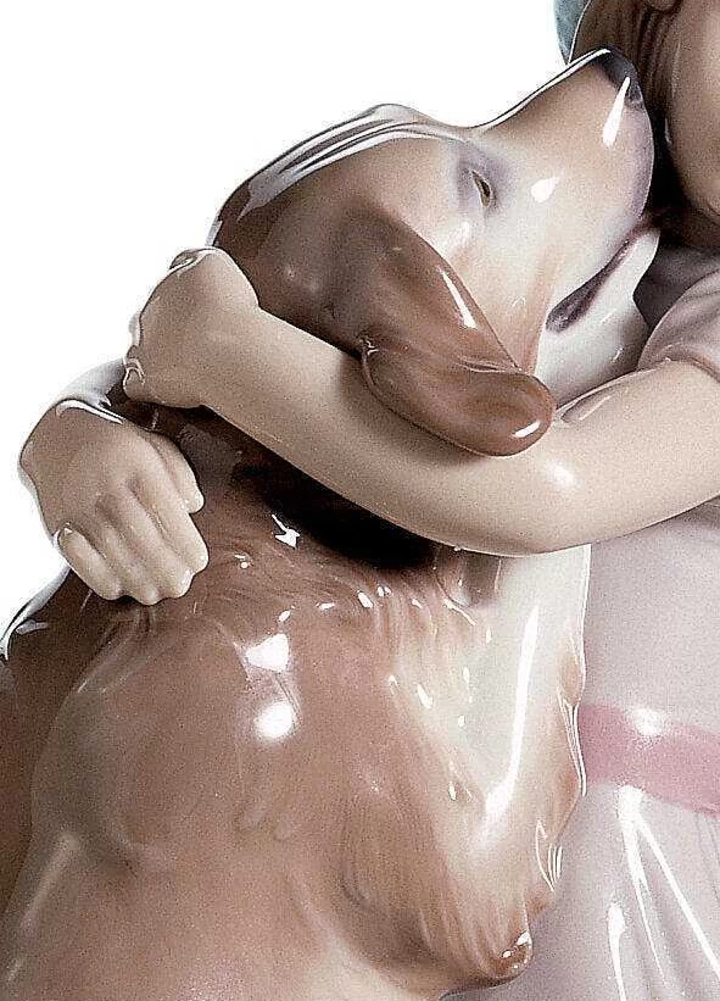 Lladró A Warm Welcome Dog Figurine^ Children