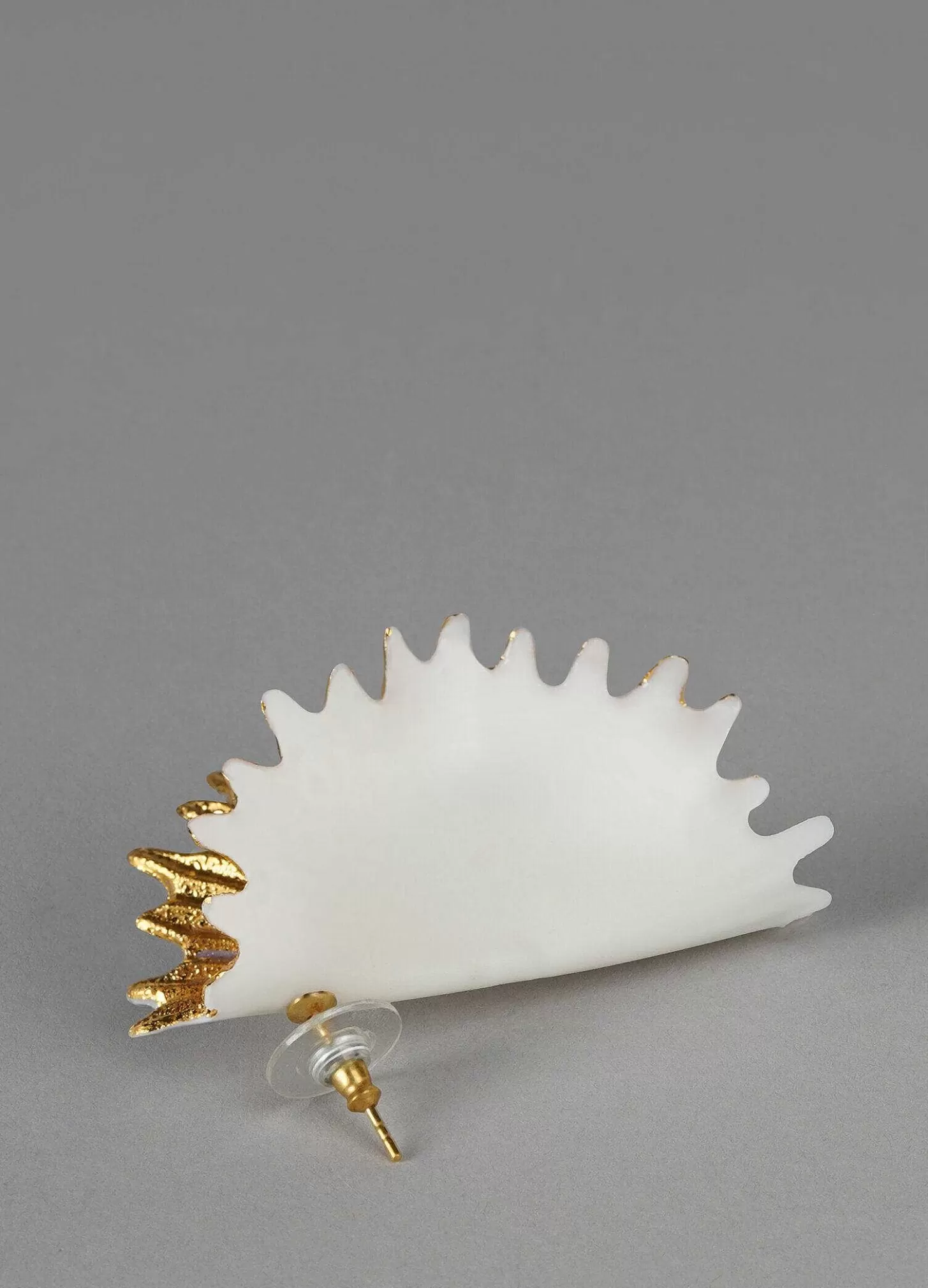 Lladró Actinia Big Earring. Golden Luster^ Jewelry