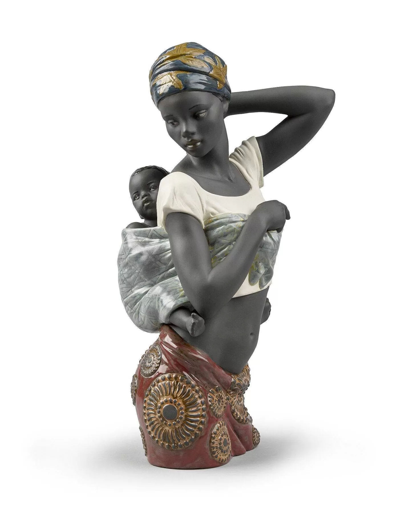 Lladró African Bond Mother Figurine^ Heritage
