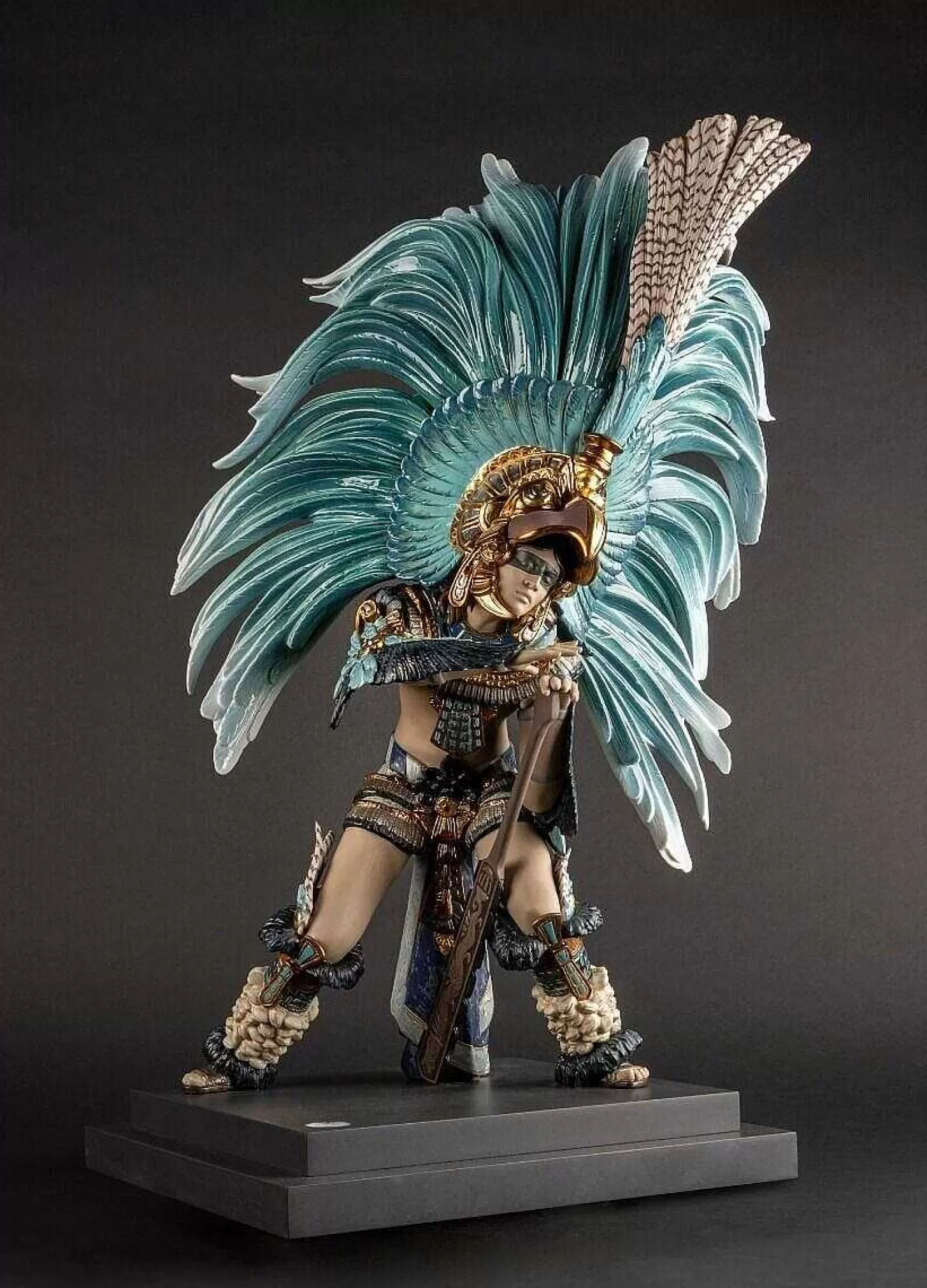 Lladró Aztec Dance Sculpture. Limited Edition^ High Porcelain