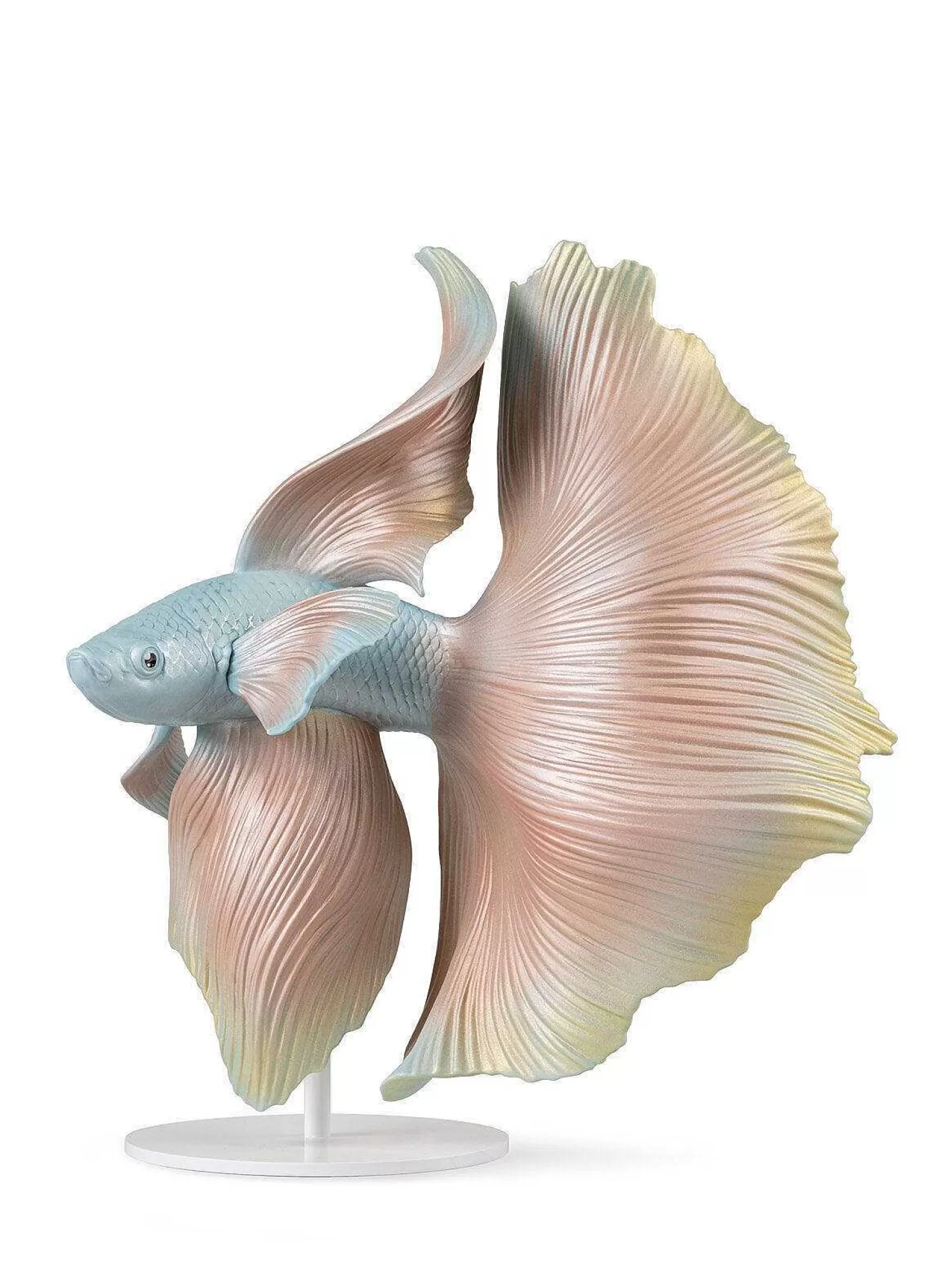 Lladró Betta Fish Sculpture. Right^ Design