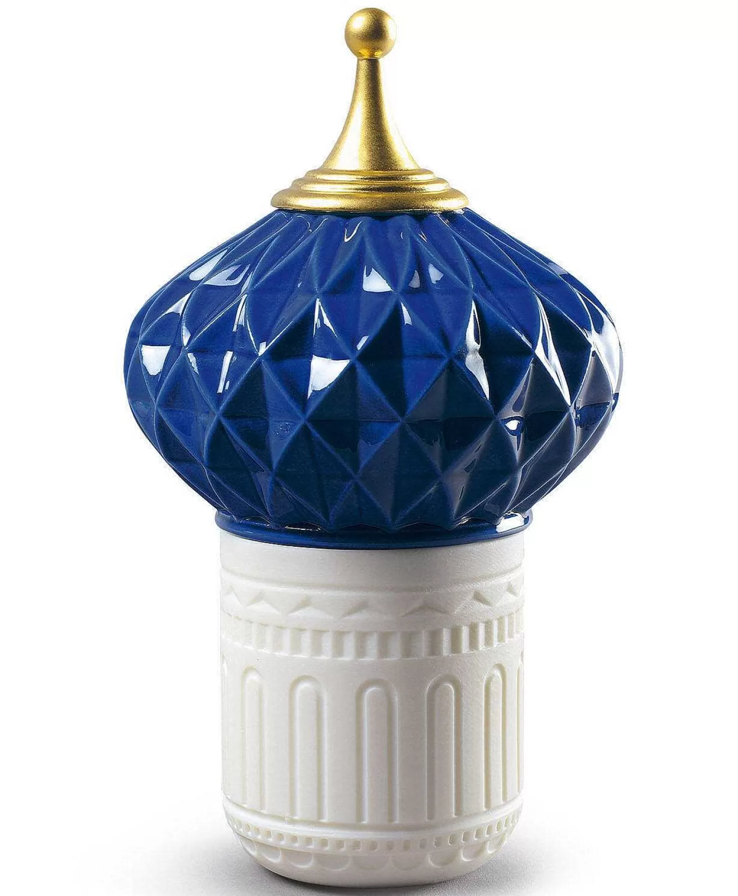 Lladró Blue Spire Candle 1001 Lights. Unbreakable Spirit Scent^ Light & Scent
