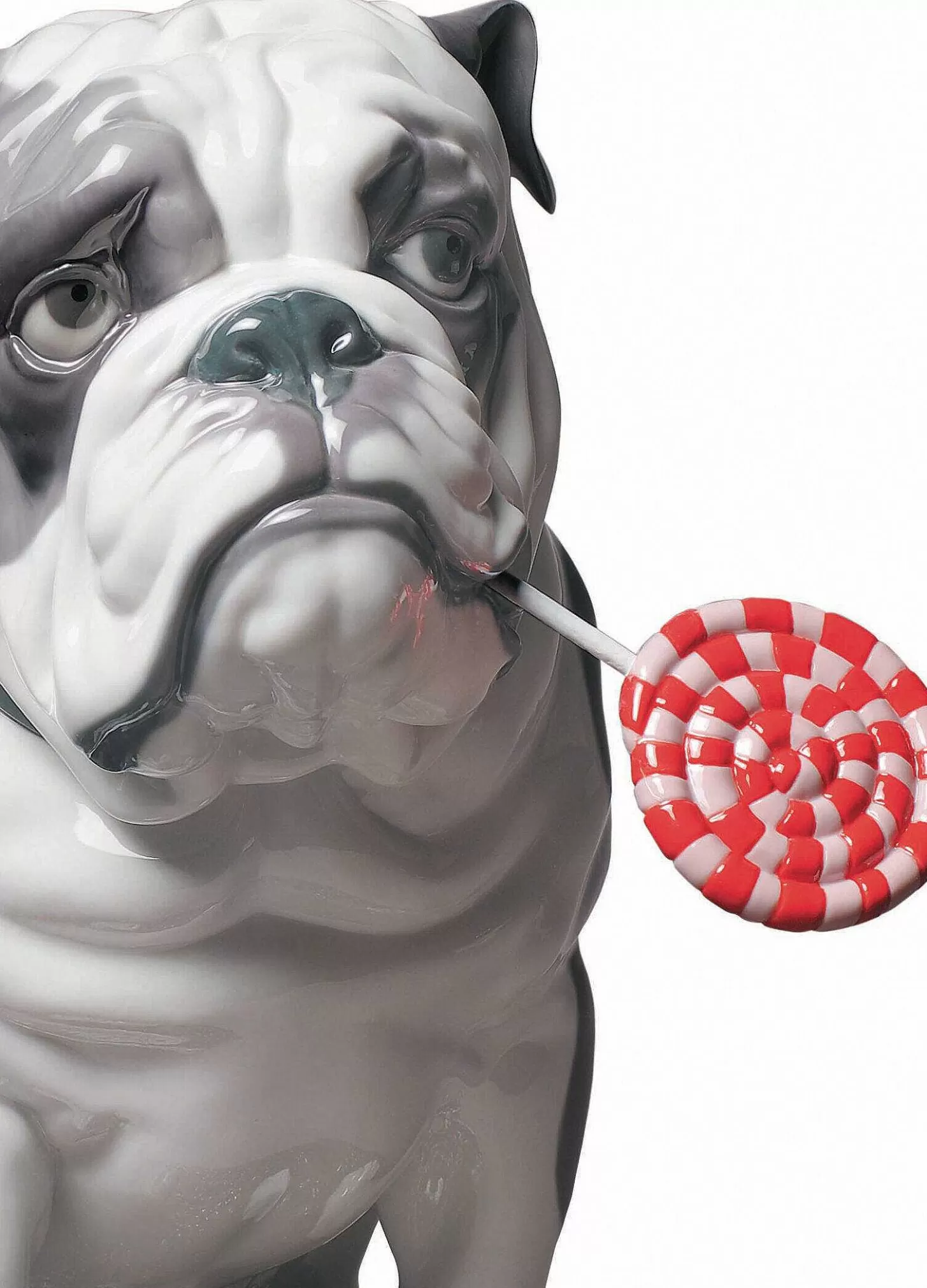 Lladró Bulldog With Lollipop Dog Figurine^ Gifts
