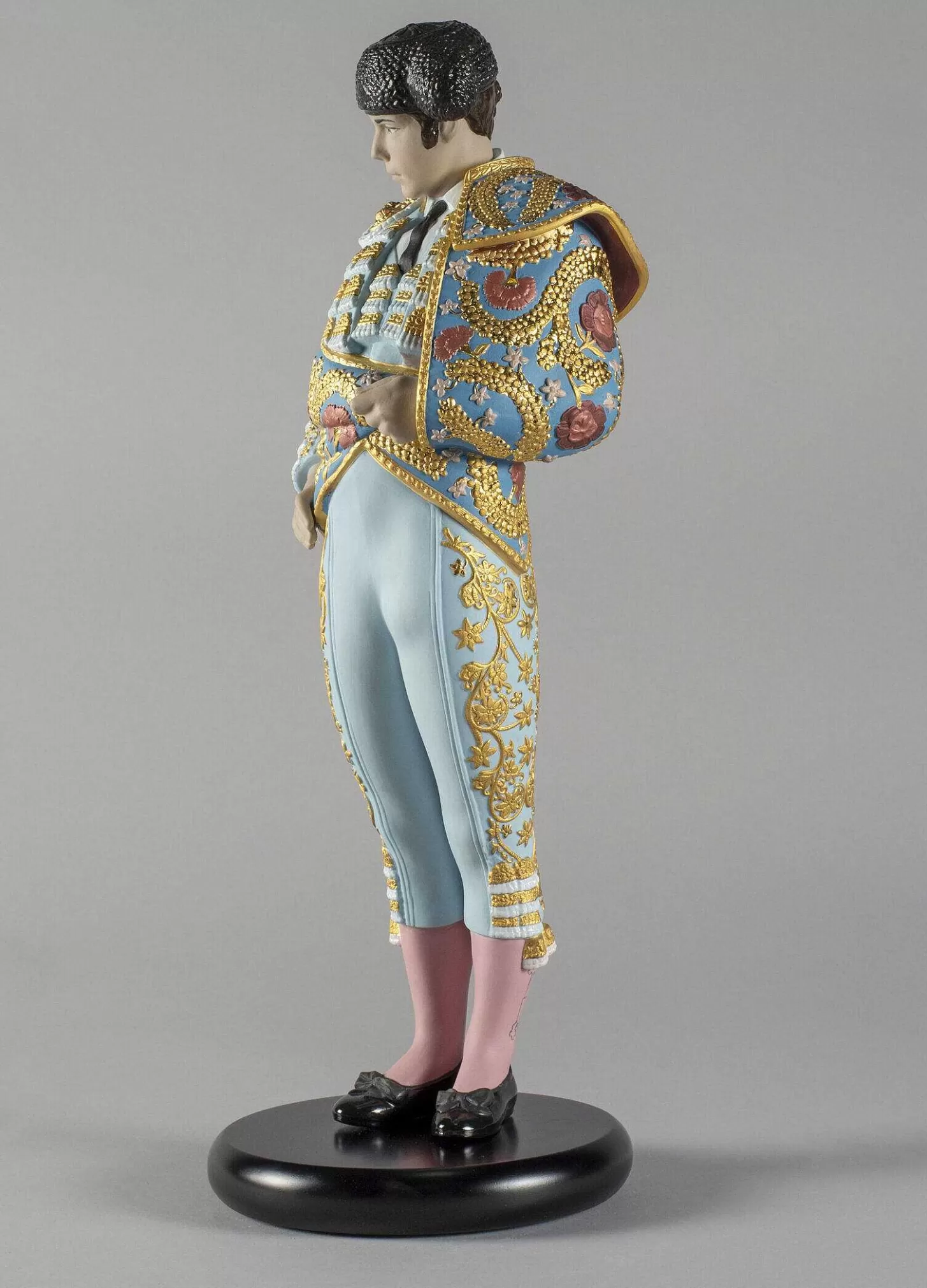 Lladró Bullfighter Figurine. Blue. Limited Edition^ Spanish Culture