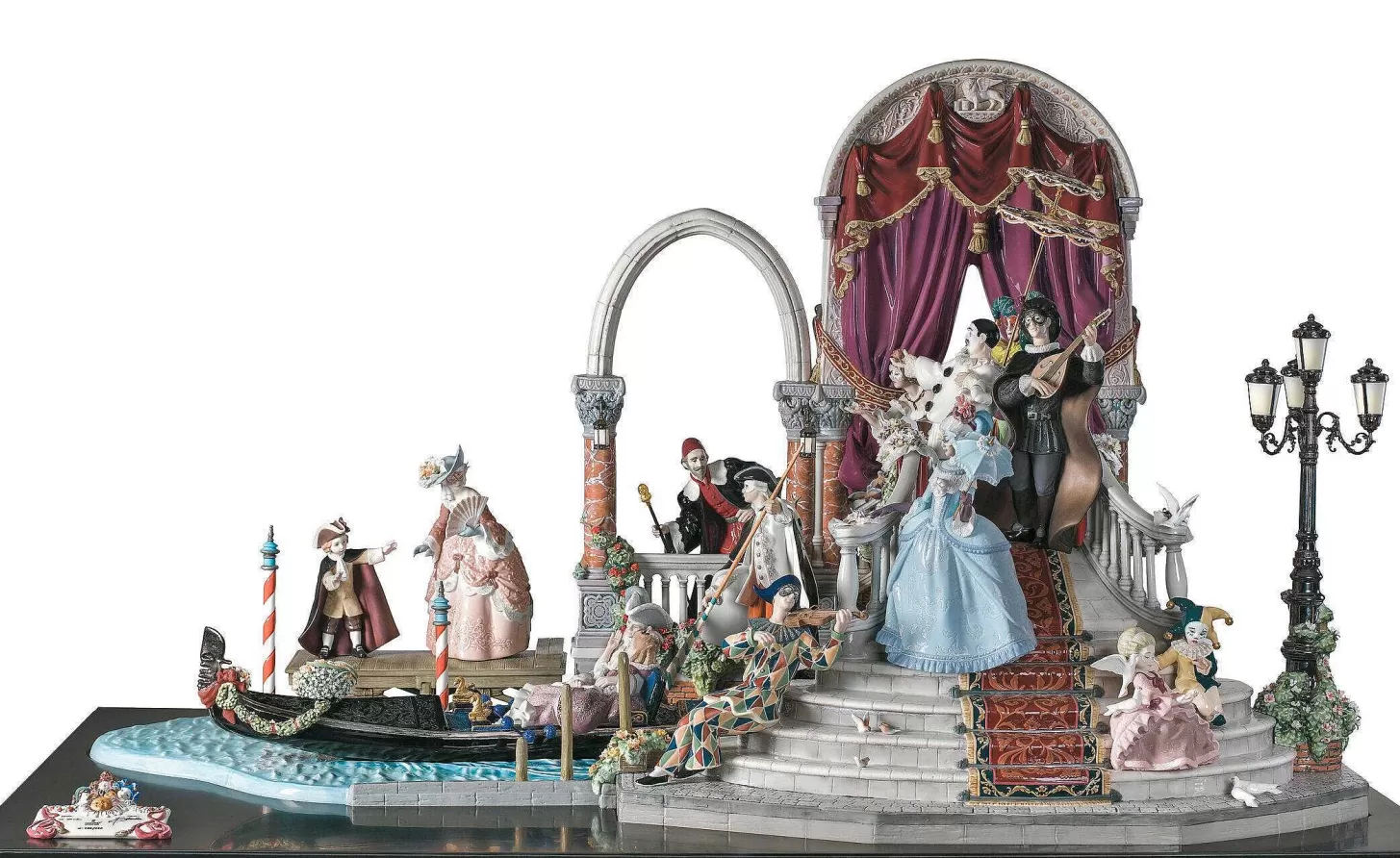 Lladró Carnival In Venice Sculpture. Limited Edition^ High Porcelain