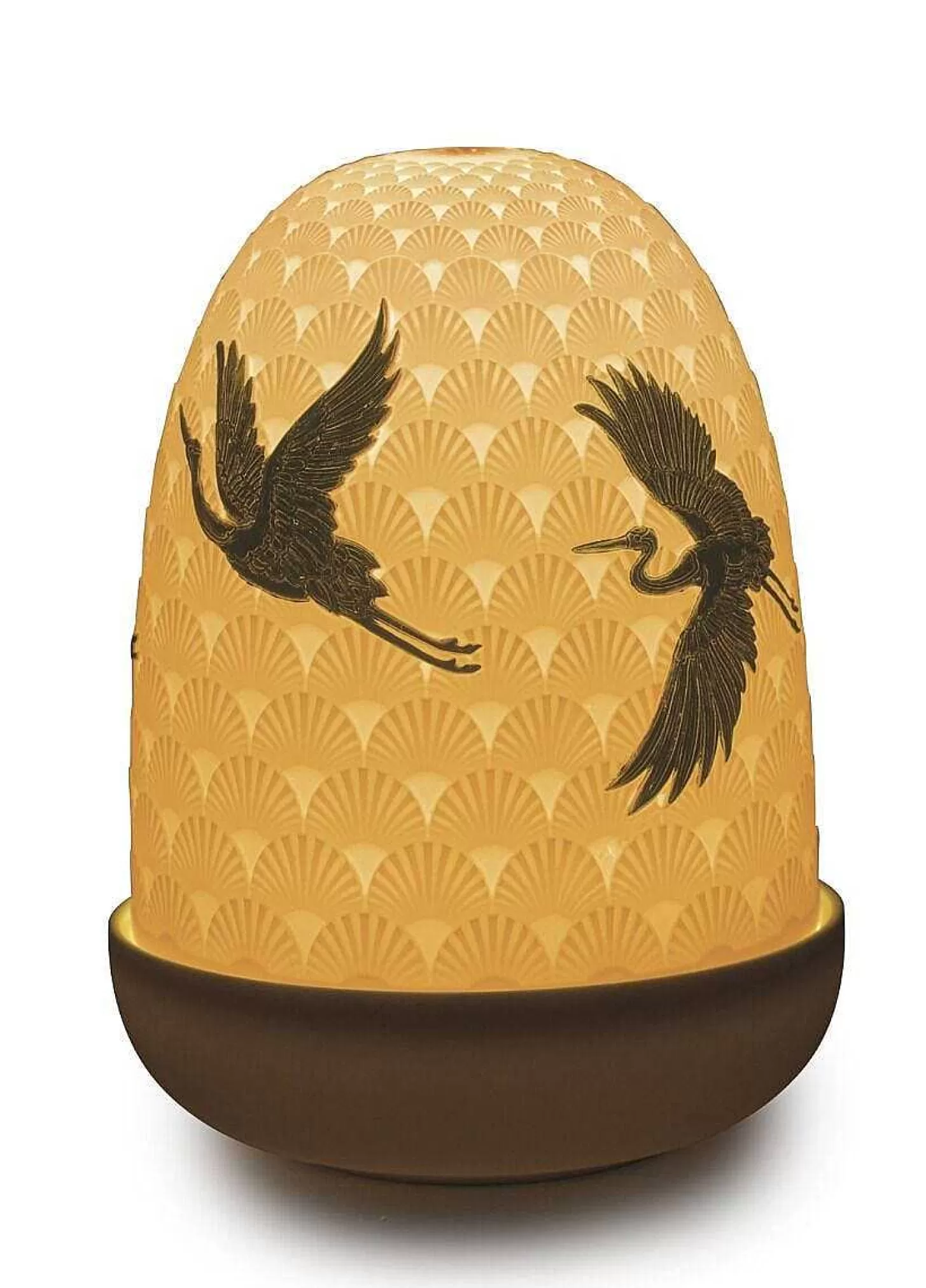 Lladró Cranes Dome Table Lamp^ Light & Scent