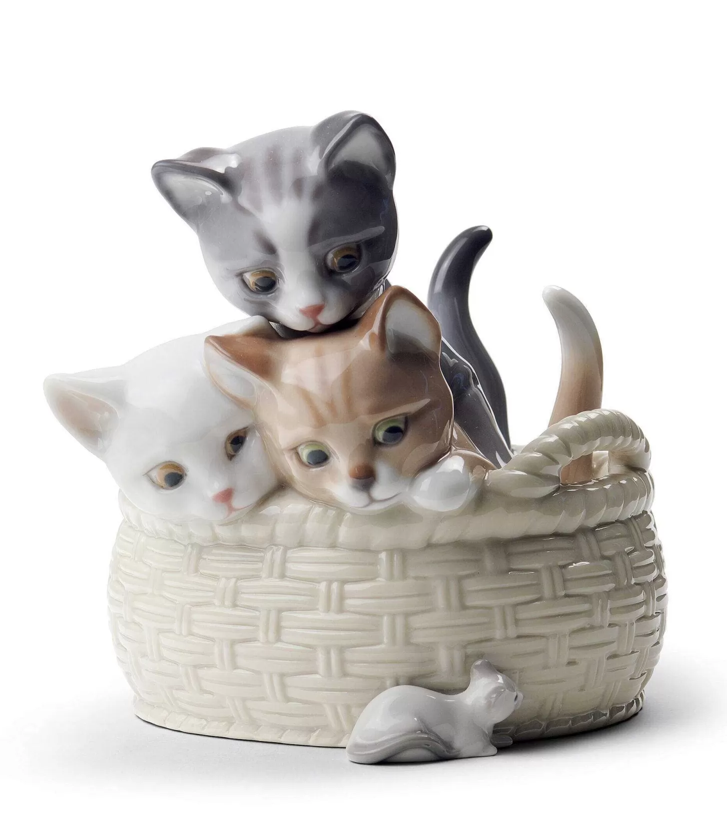 Lladró Curious Kittens Figurine^ Animals