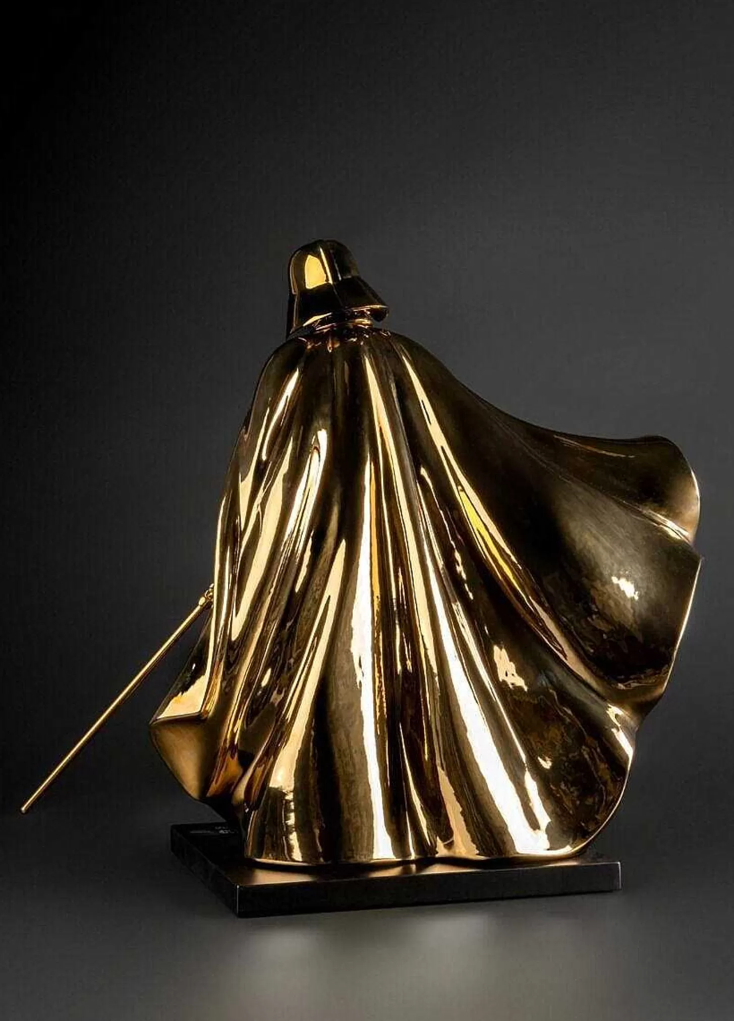 Lladró Darth Vader Sculpture. Golden. Limited Edition^ Licenses