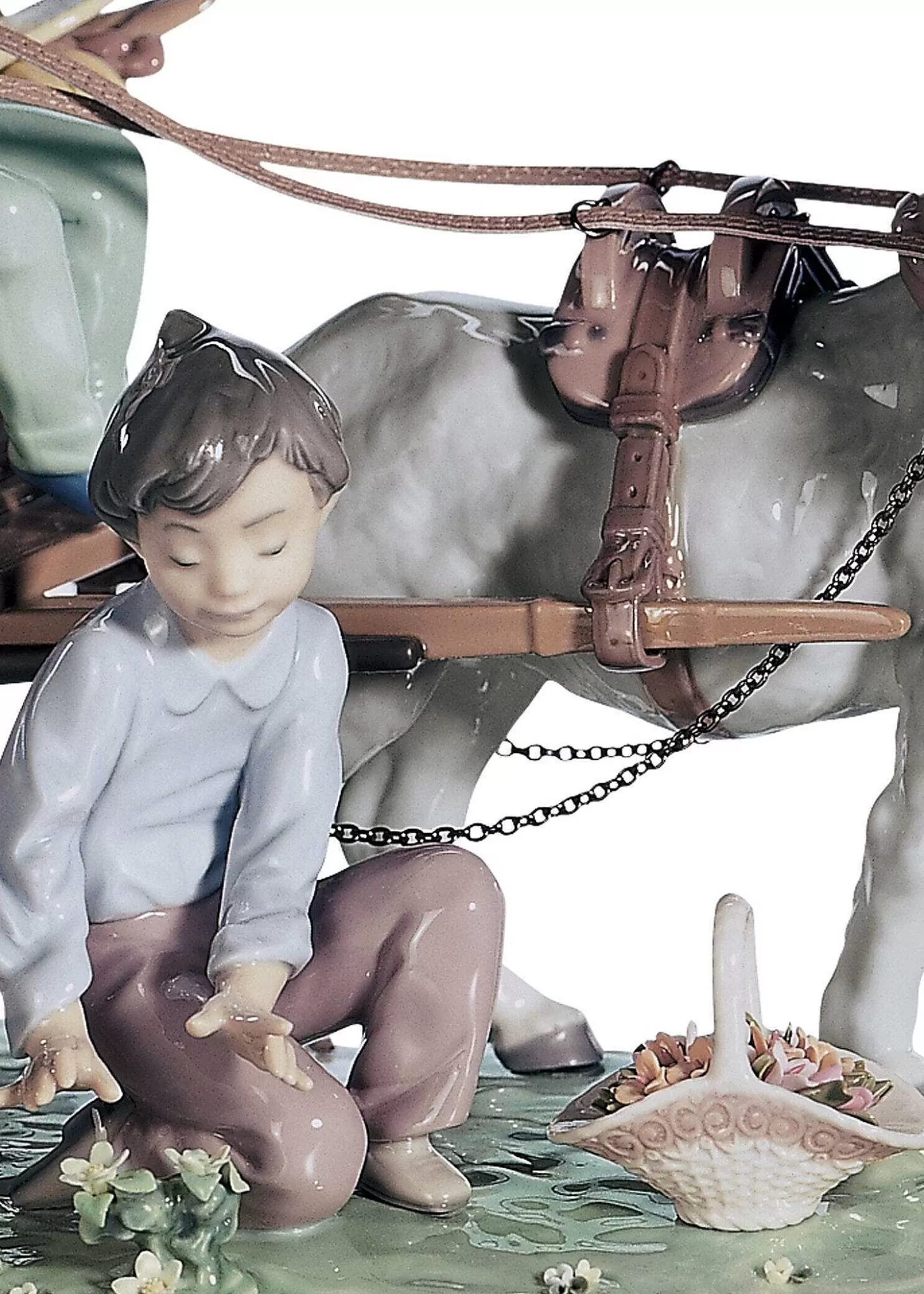 Lladró Enchanted Outing Children Sculpture. Limited Edition^ High Porcelain