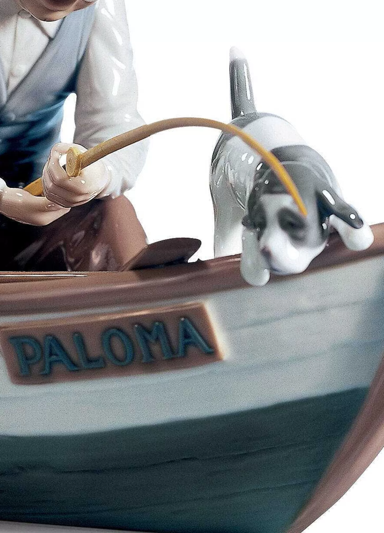 Lladró Fishing With Gramps Figurine^ Family
