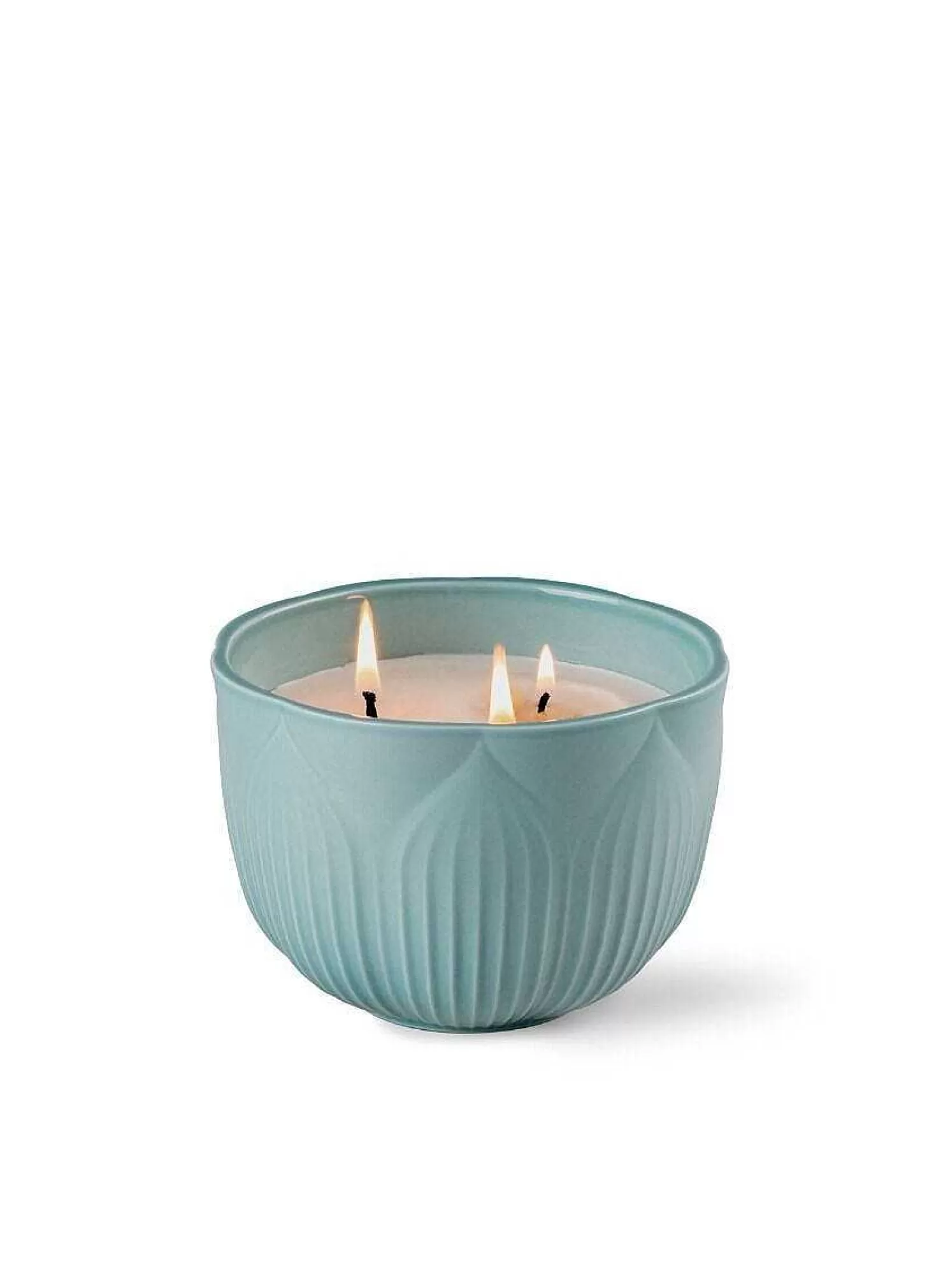Lladró Fleurs Candle. Tropical Blossoms Scent^ Light & Scent