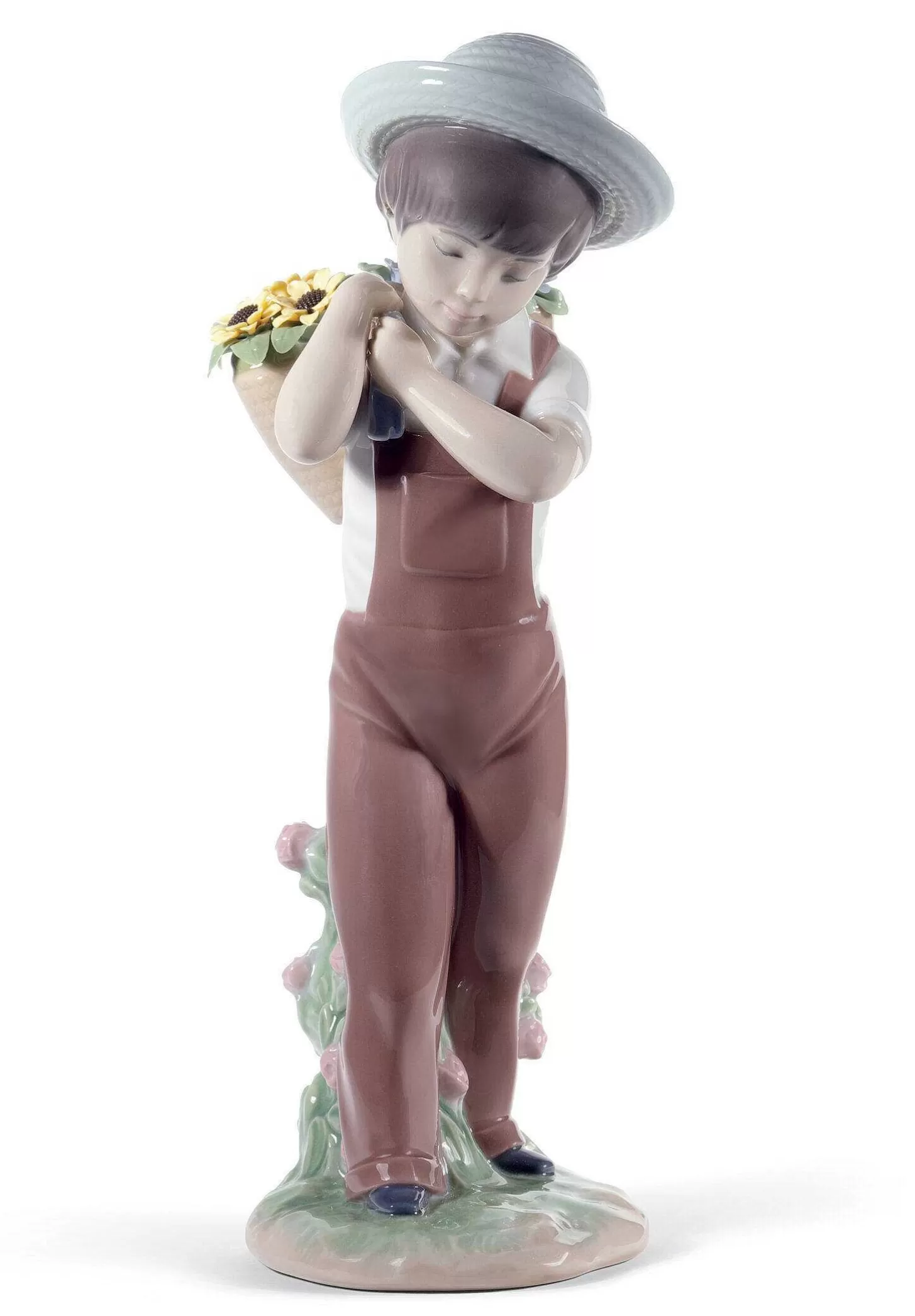 Lladró Gathering Flowers Boy Figurine. 60Th Anniversary^ Children