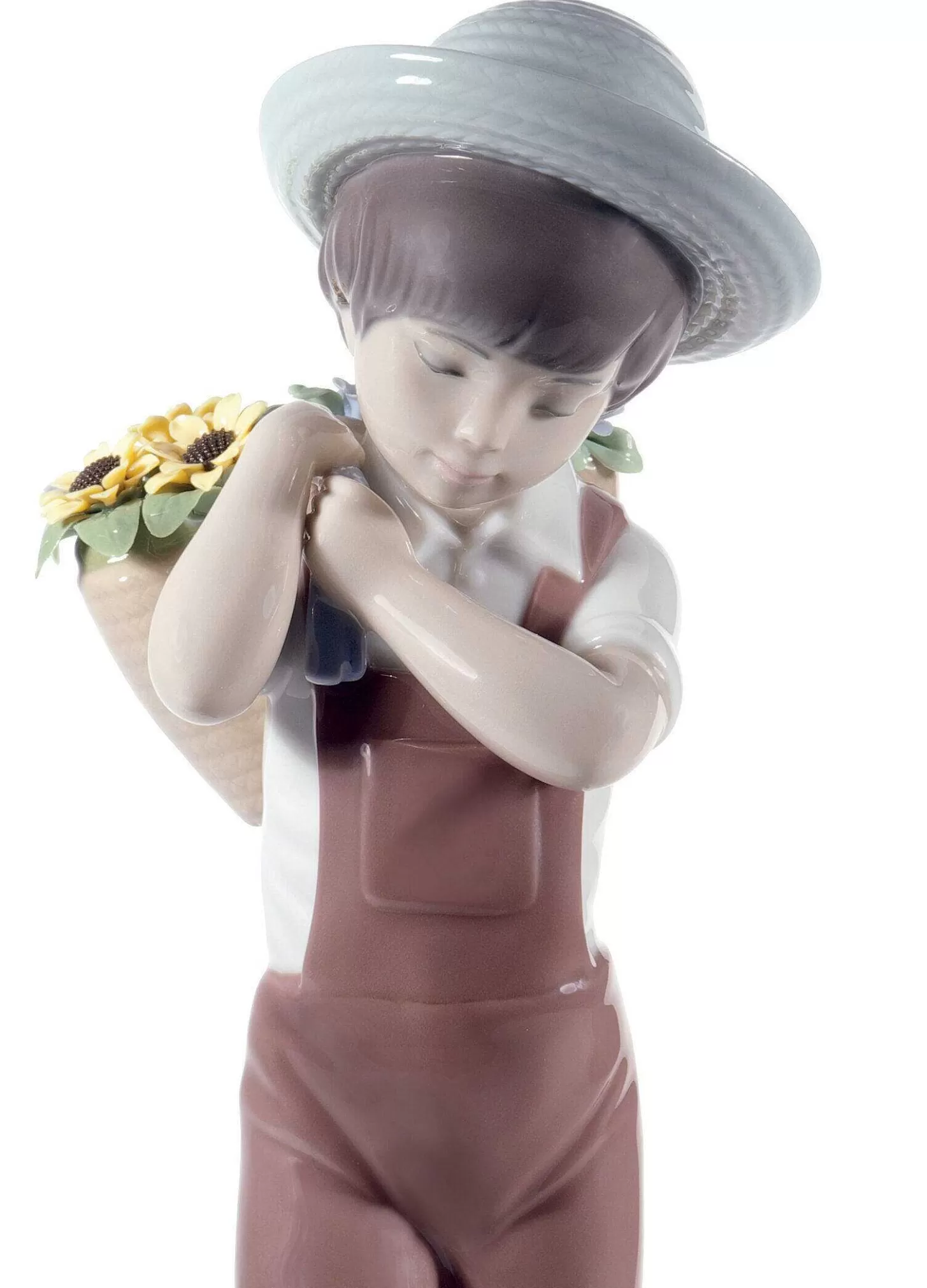 Lladró Gathering Flowers Boy Figurine. 60Th Anniversary^ Children