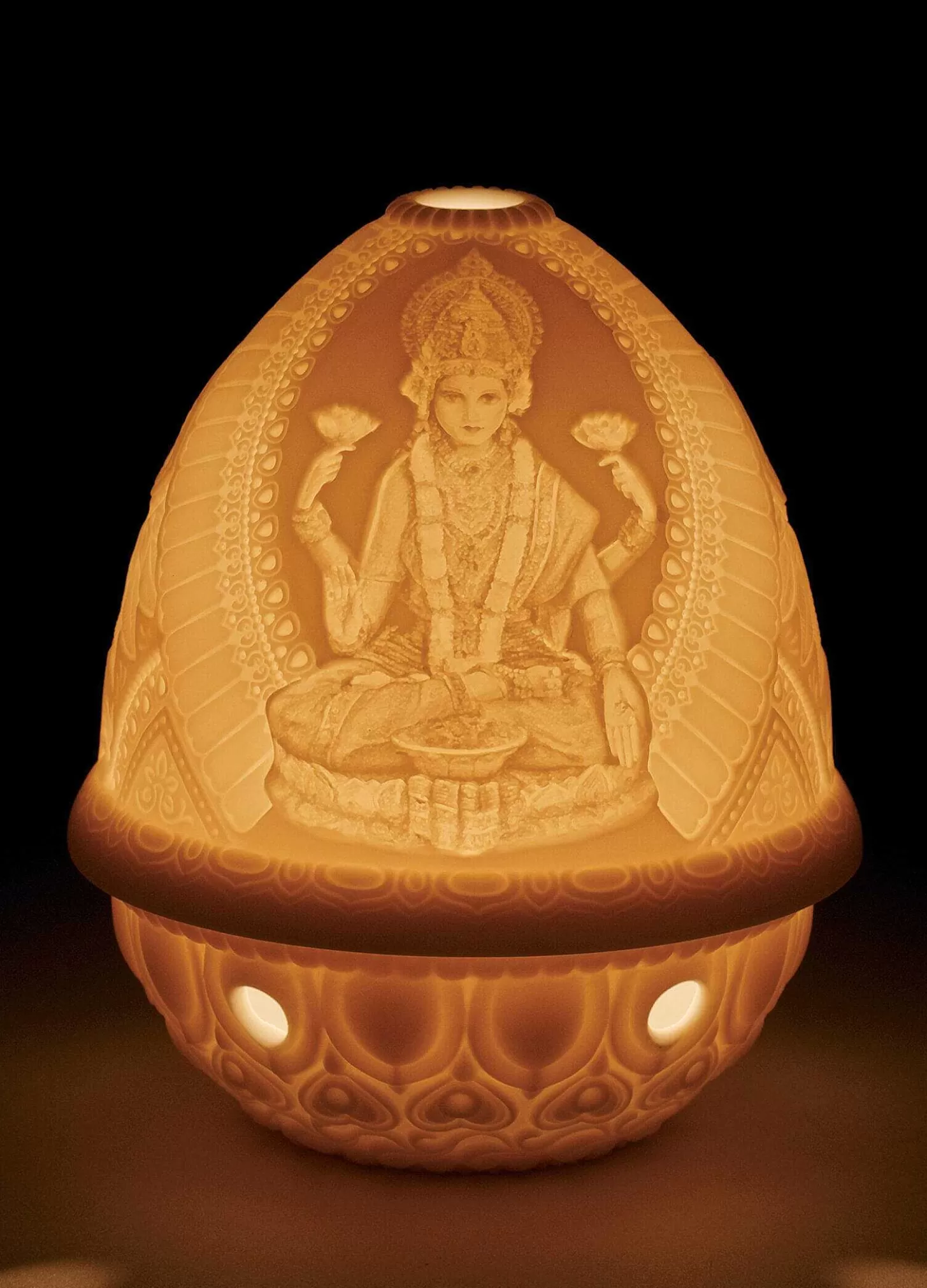 Lladró Goddess Lakshmi Lithophane^ Gifts
