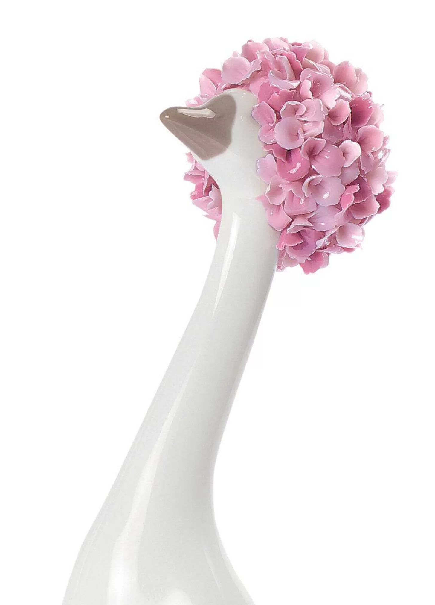 Lladró Goossiping Goose Figurine. Pink^ Design