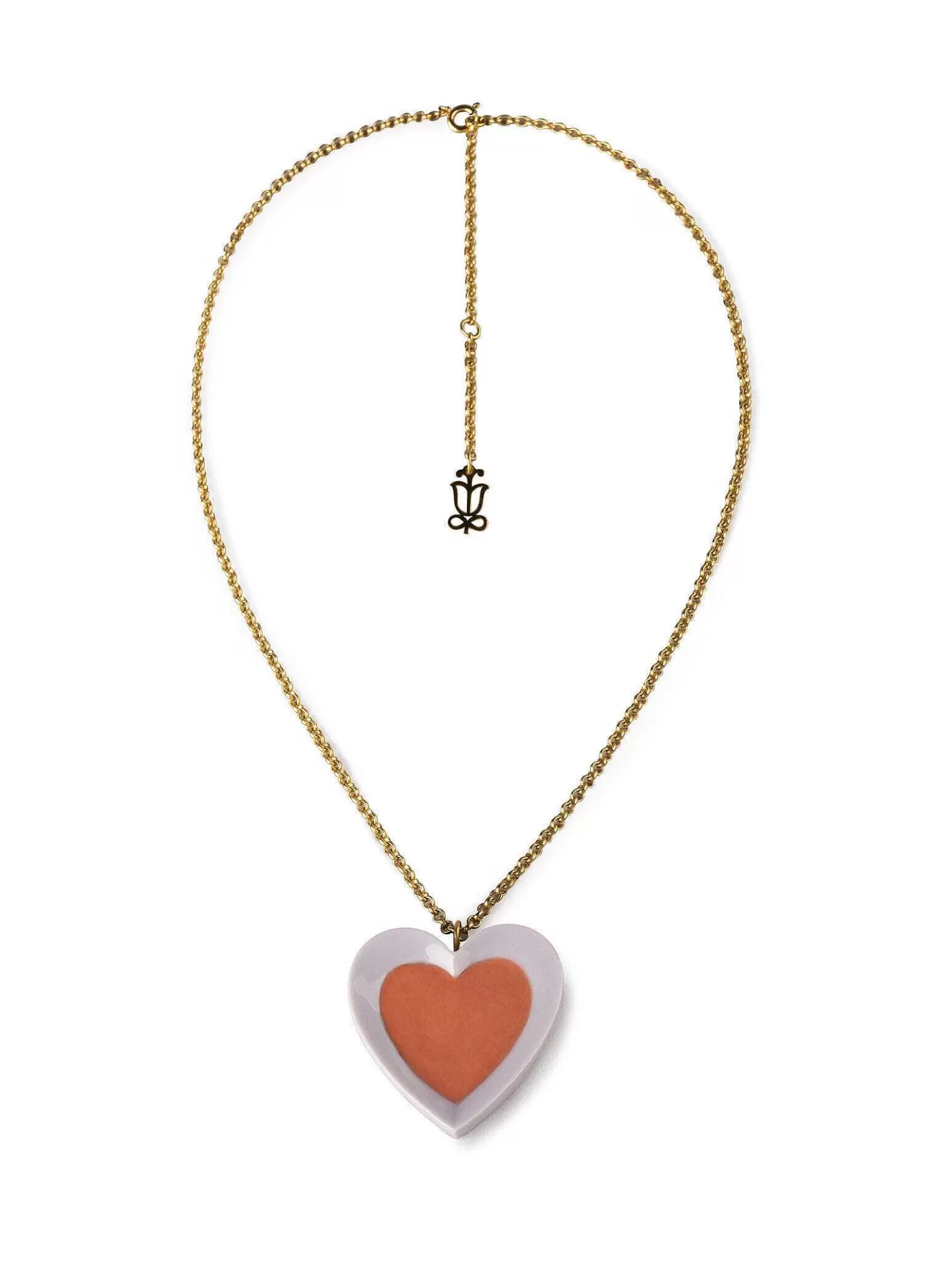 Lladró Hearts Pendant. Violet & Red^ Jewelry