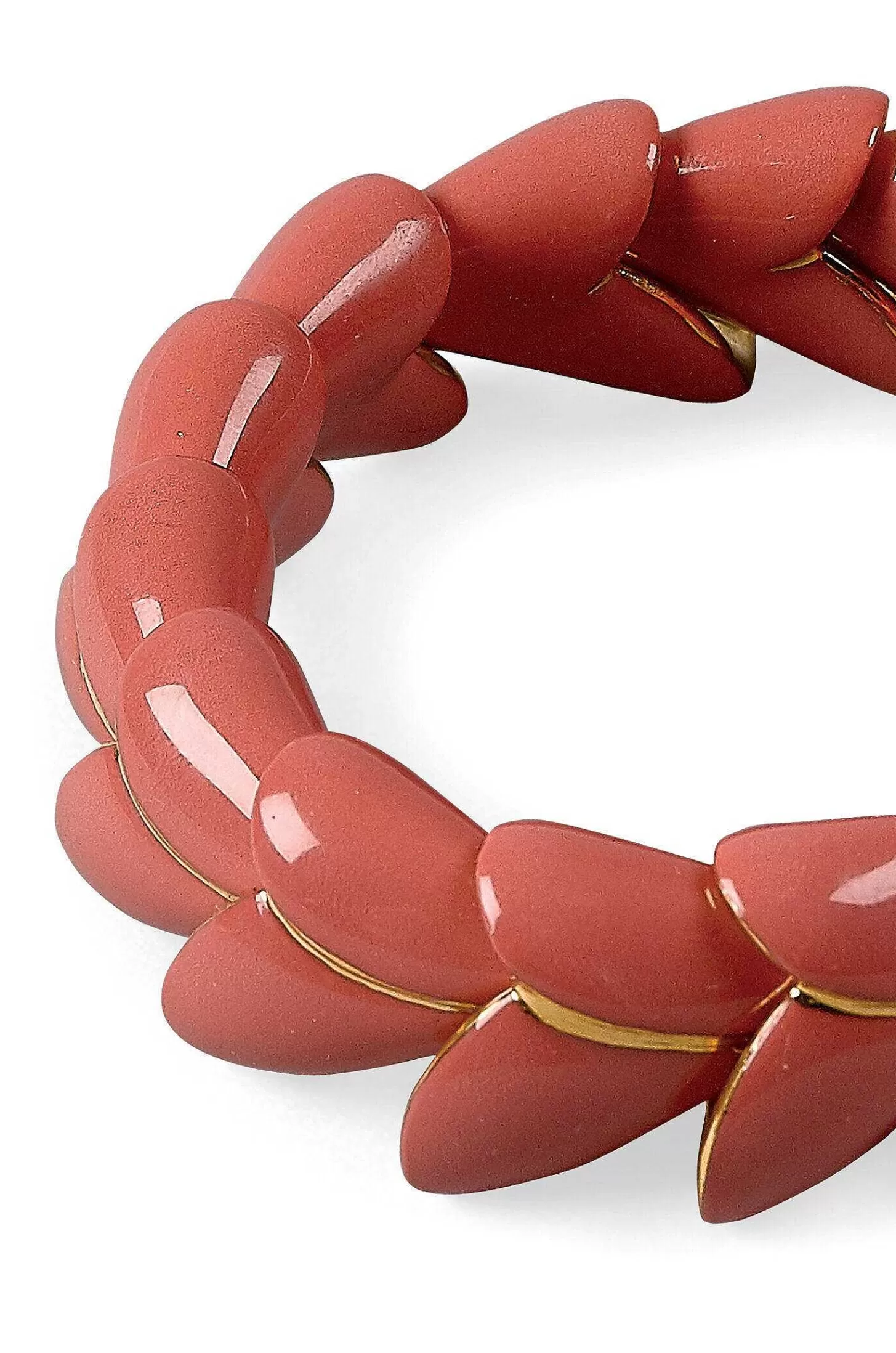 Lladró Heliconia Bracelet. Coral^ Jewelry