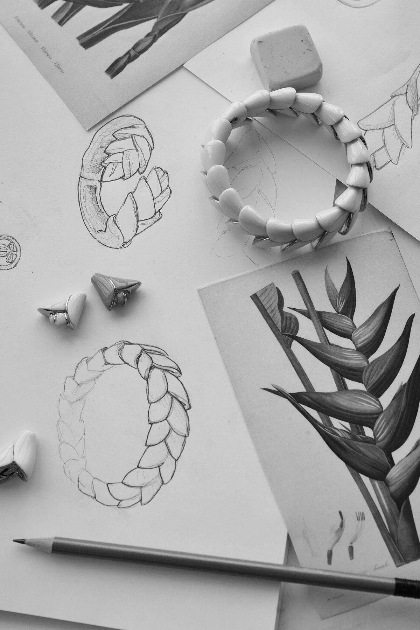 Lladró Heliconia Short Earrings^ Jewelry
