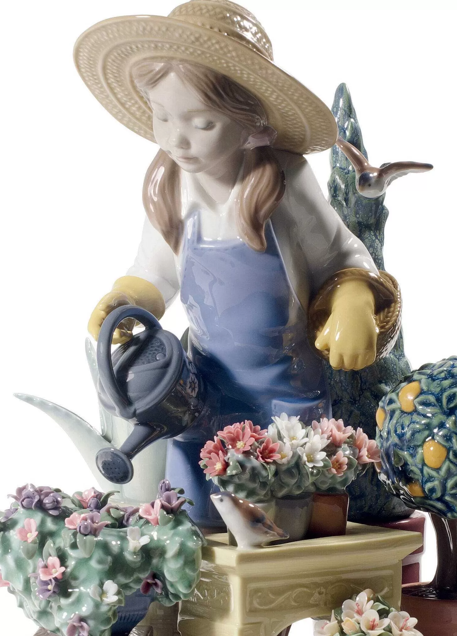 Lladró In My Garden Girl Figurine^ Children