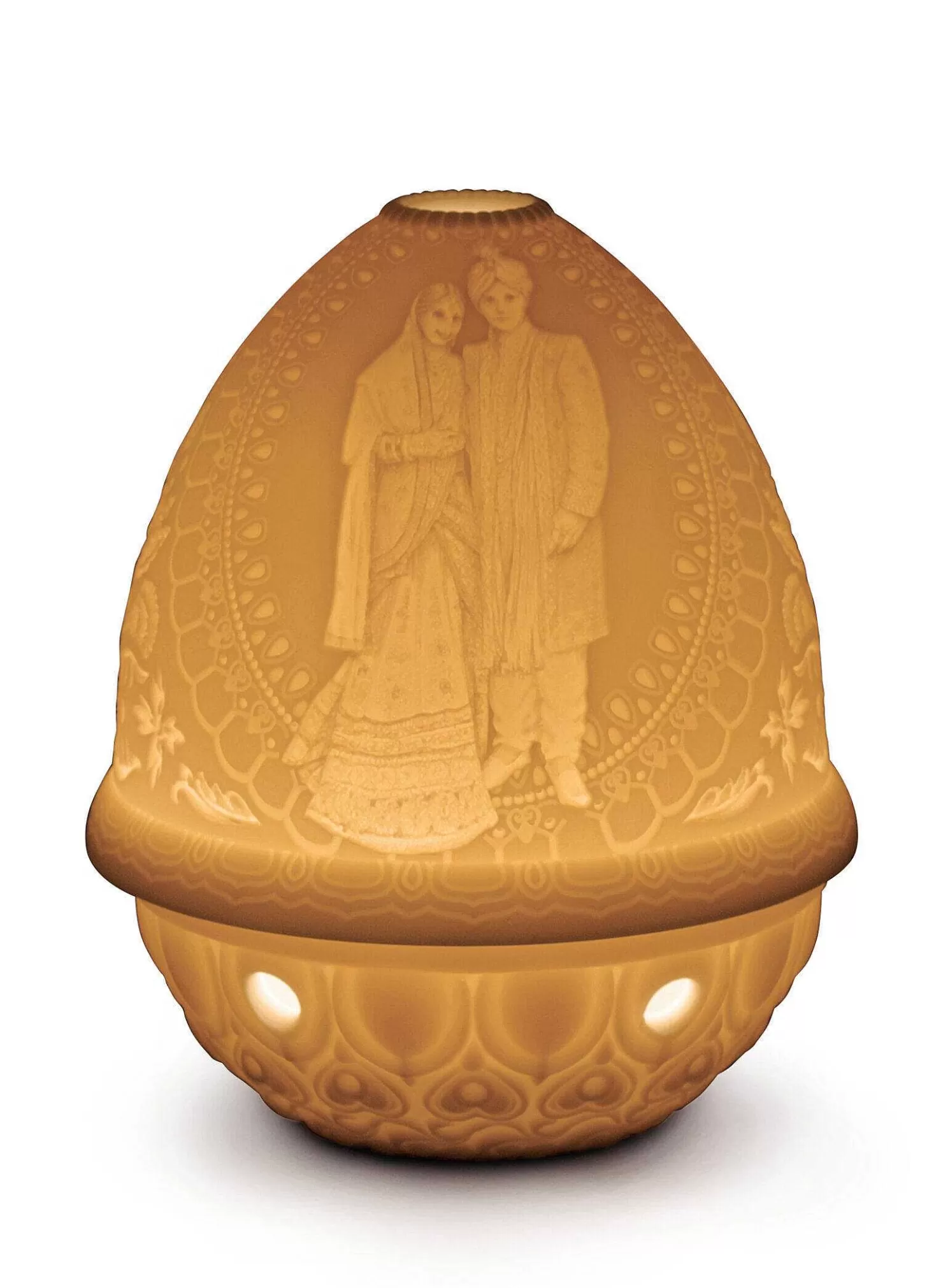 Lladró Indian Wedding Lithophane^ Lighting