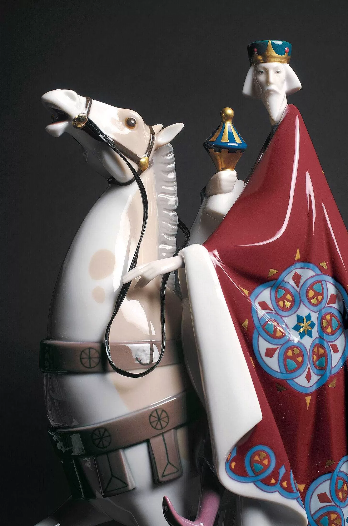Lladró Kings Melchior, Gaspar And Balthasar Sculpture. Limited Edition^ Christianity