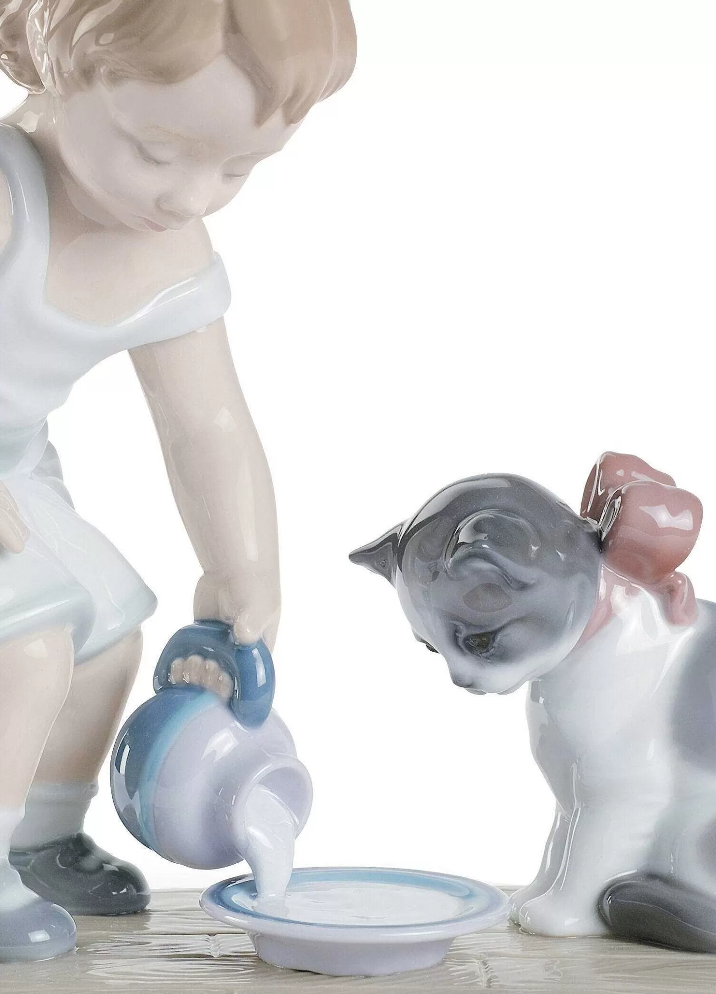 Lladró Kitty'S Breakfast Time Figurine^ Children