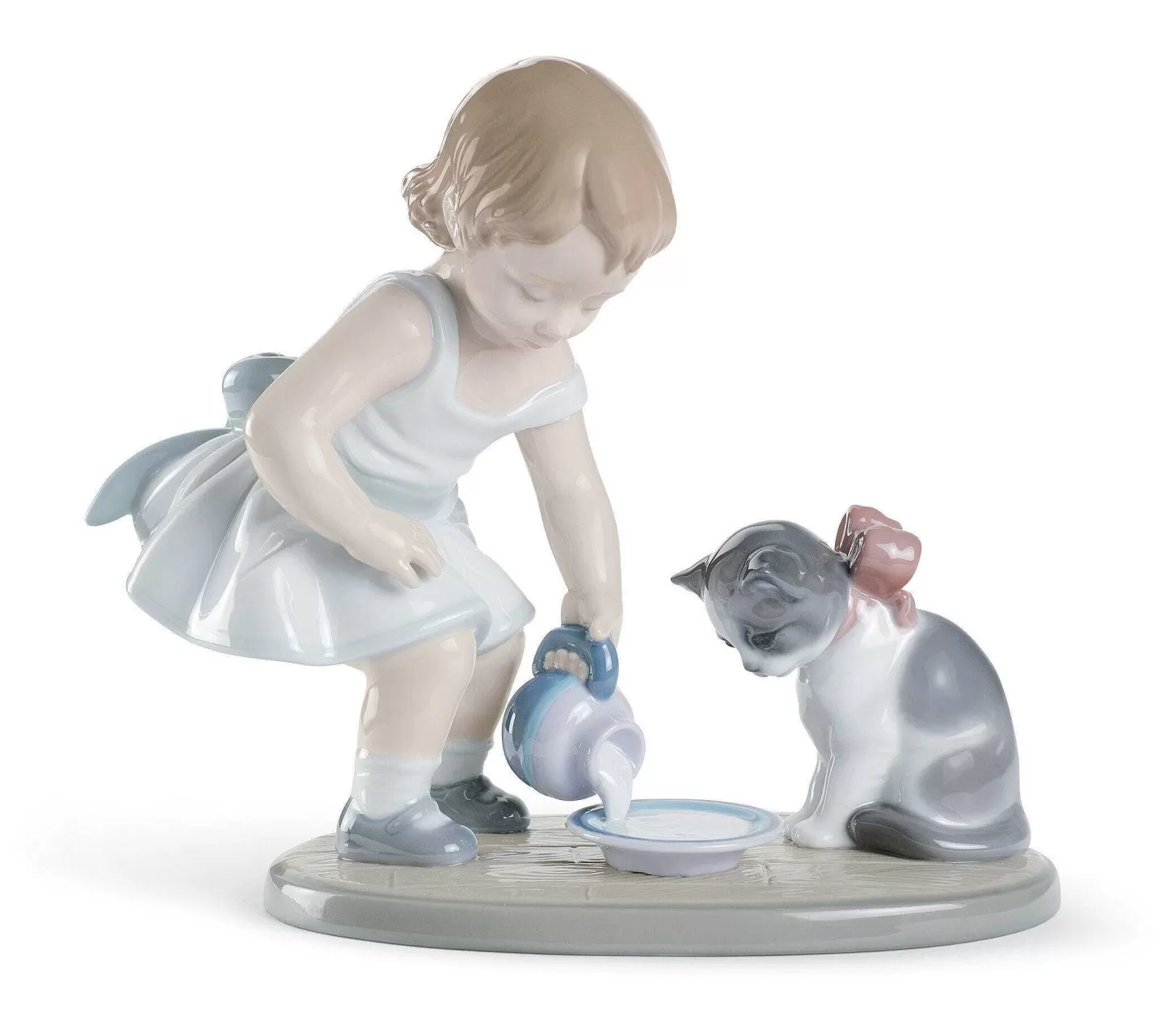 Lladró Kitty'S Breakfast Time Figurine^ Children