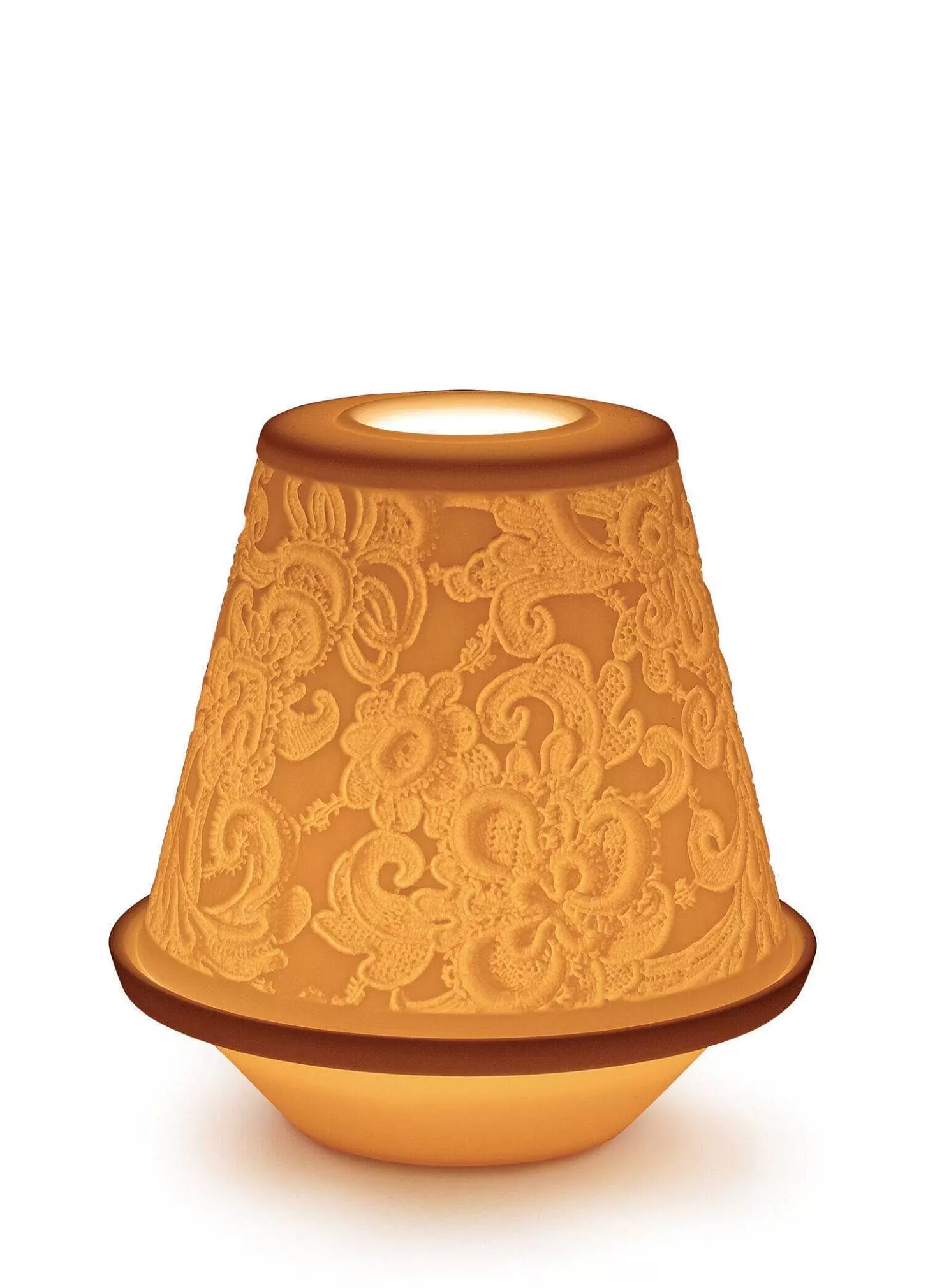 Lladró Lace Lithophane With Plate^ Light & Scent