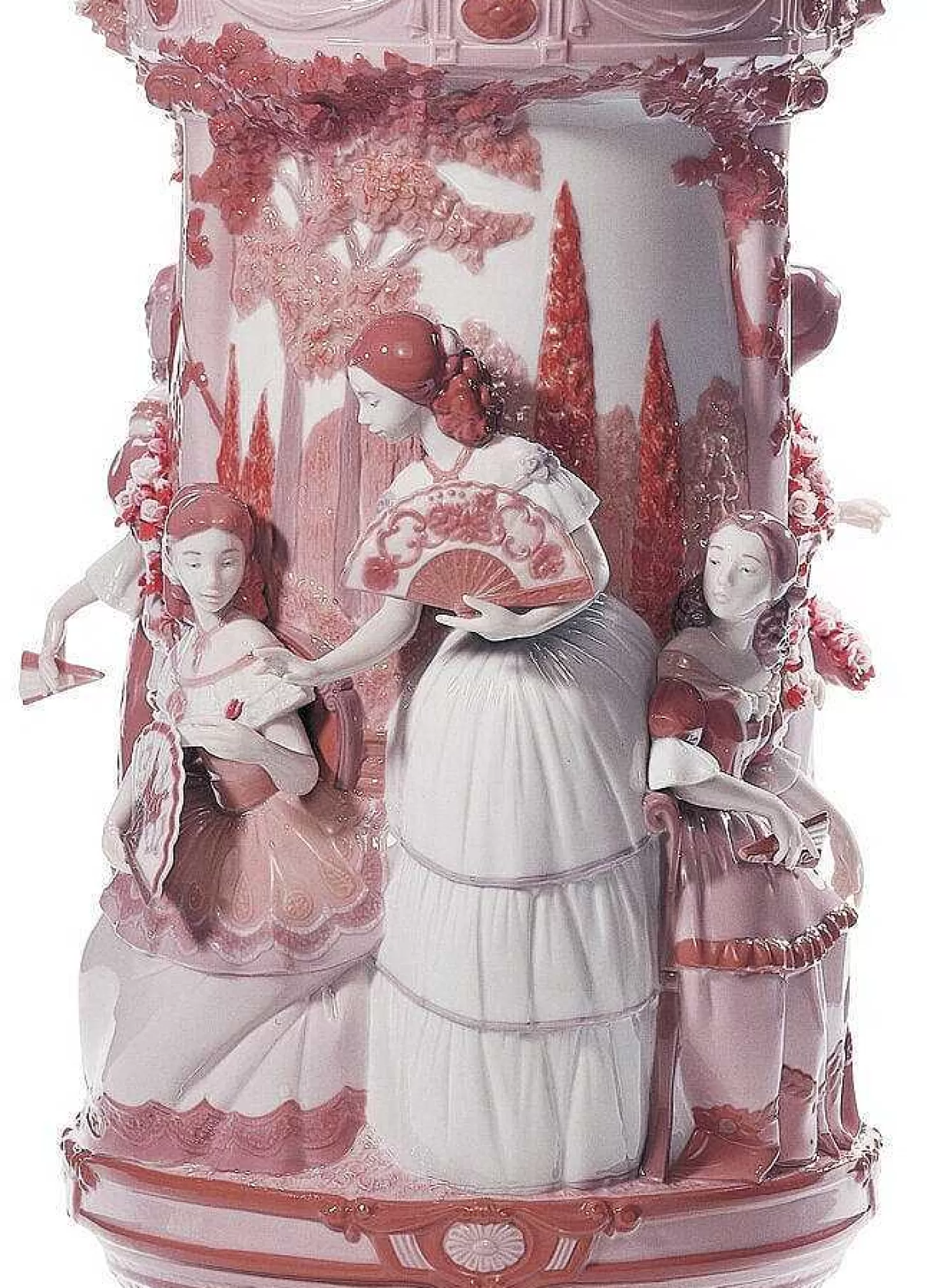 Lladró Ladies In The Garden Vase. Limited Edition^ Vases