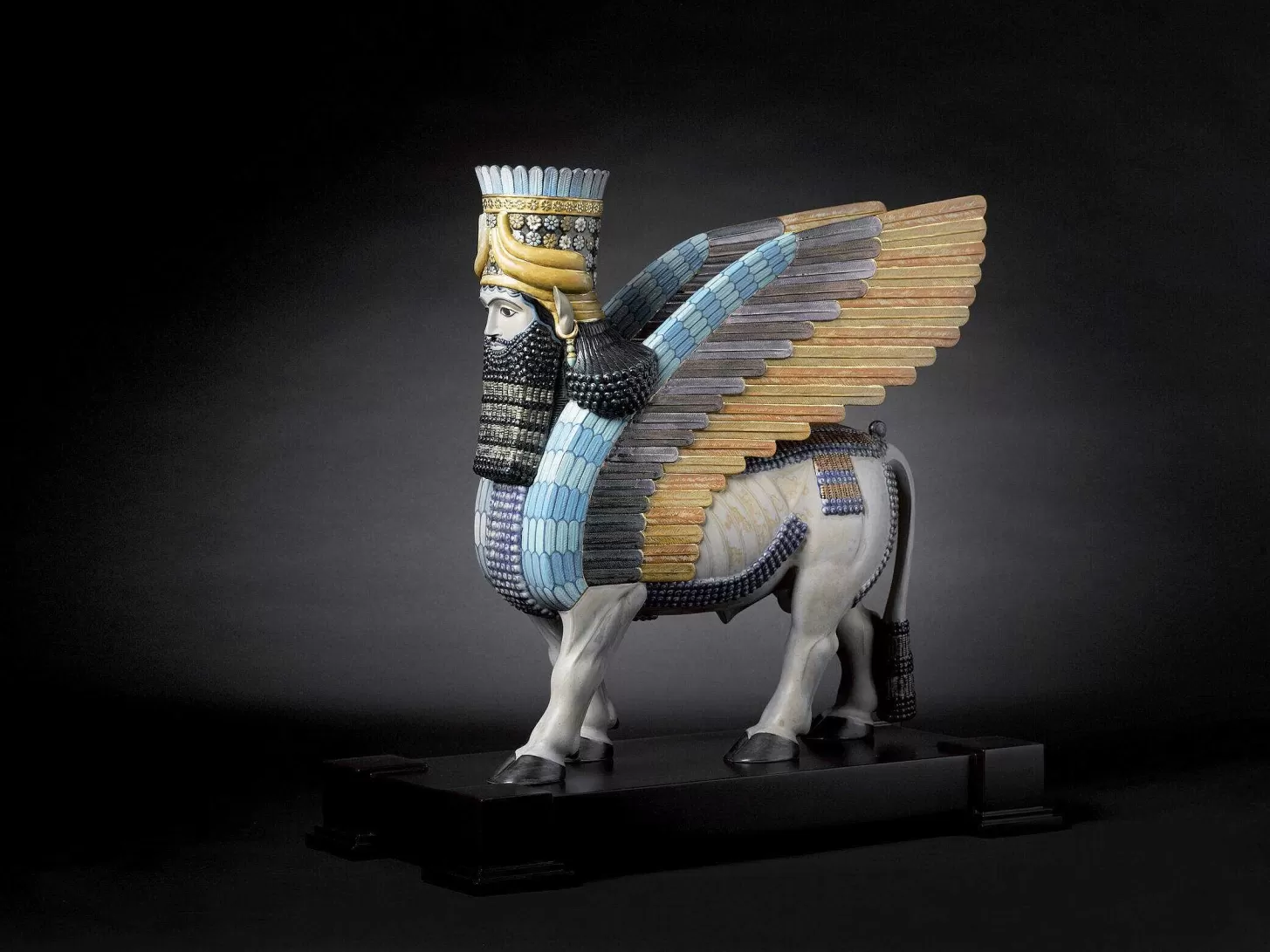 Lladró Lamassu Sculpture. Limited Edition^ High Porcelain