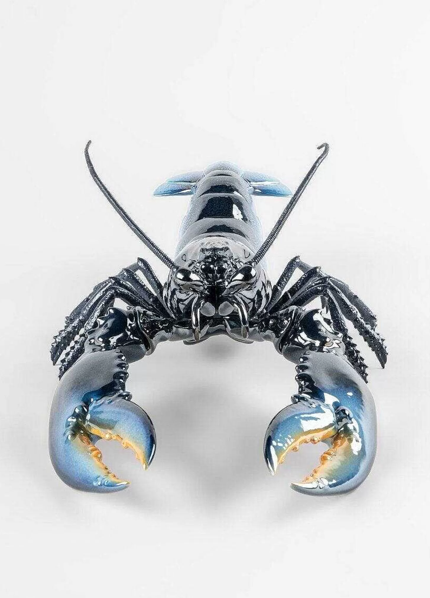 Lladró Lobster Sculpture. Blue^ Design