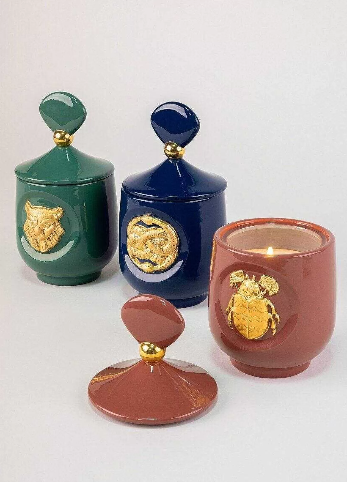 Lladró Luxurious Animals Candles Set^ Light & Scent