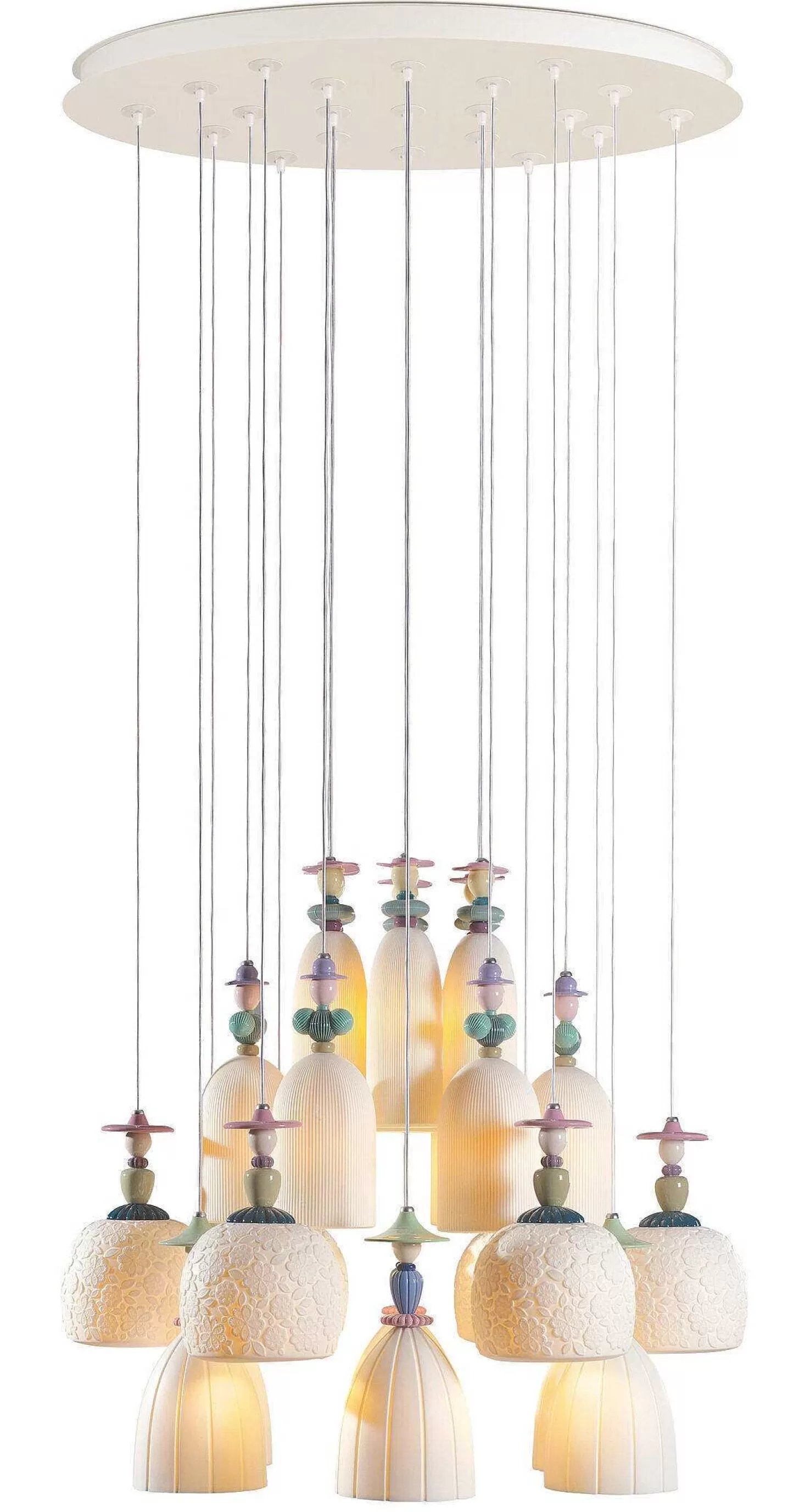 Lladró Mademoiselle 24 Lights Strolling Through Blossoms Chandelier (Us)^ Lighting