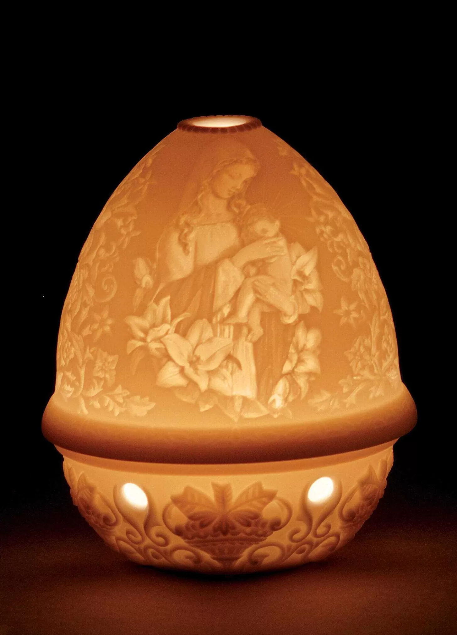 Lladró Madonna Of The Flowers Lithophane^ Lithophanes