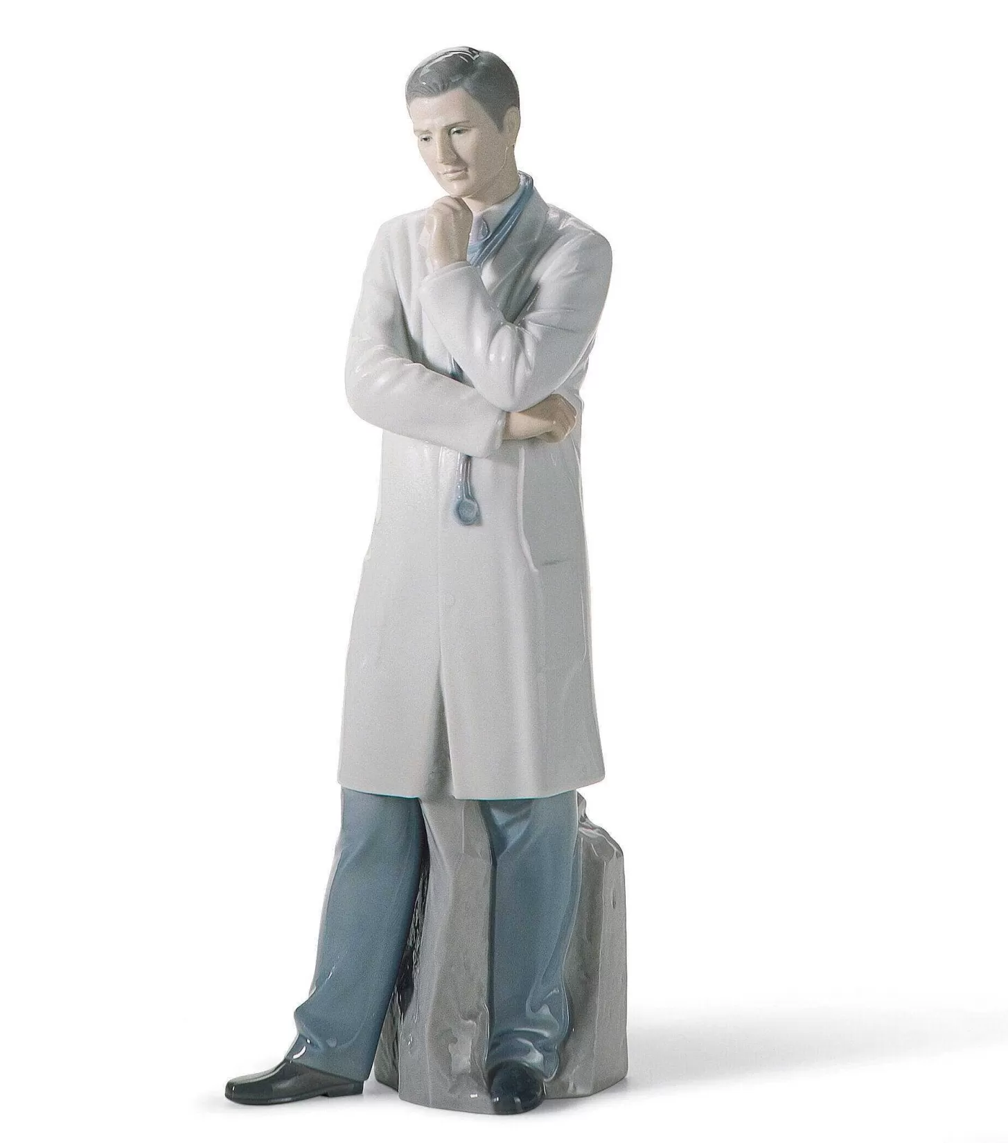 Lladró Male Doctor Figurine. Fair Skin^ Professions