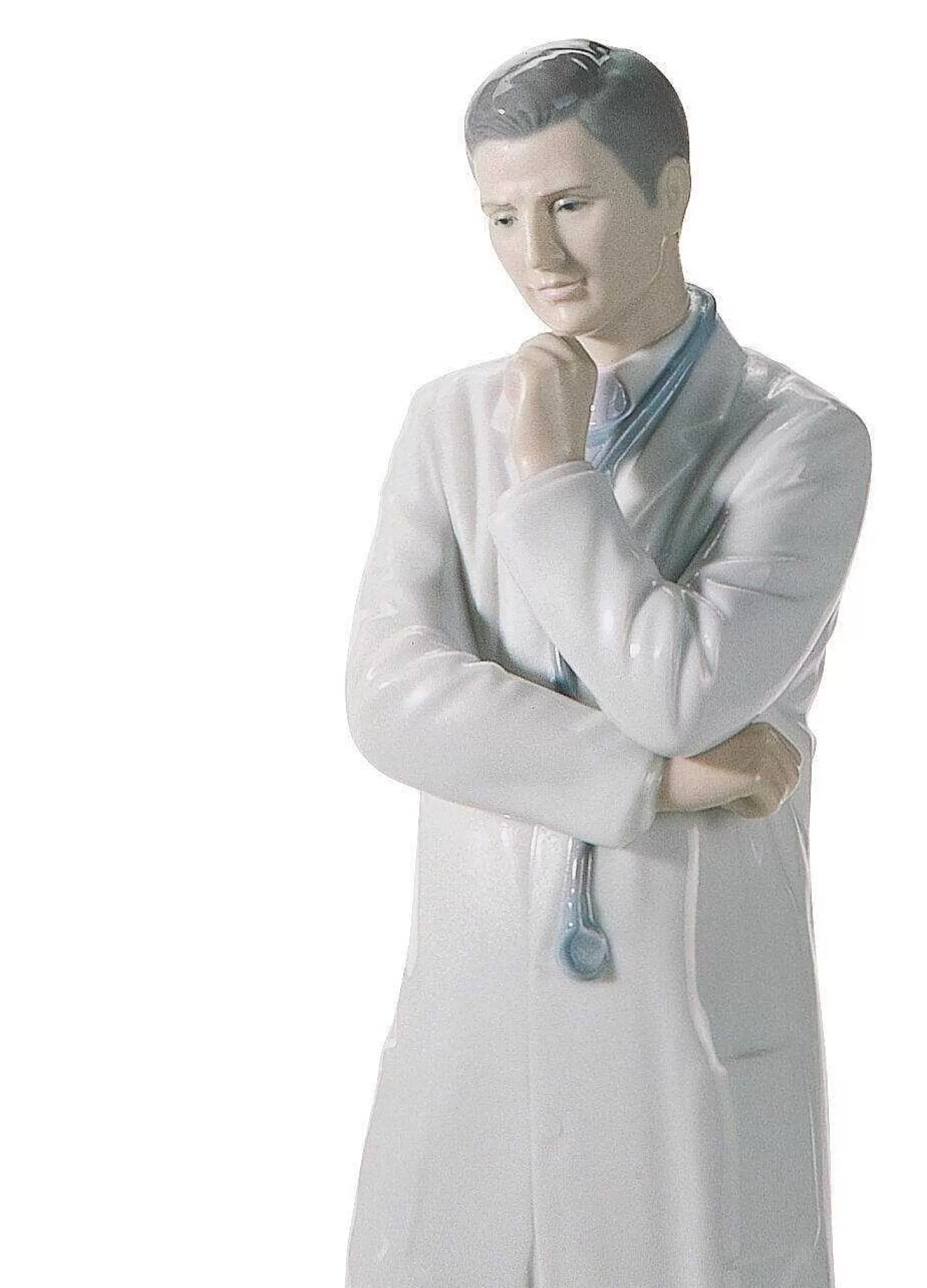 Lladró Male Doctor Figurine. Fair Skin^ Professions