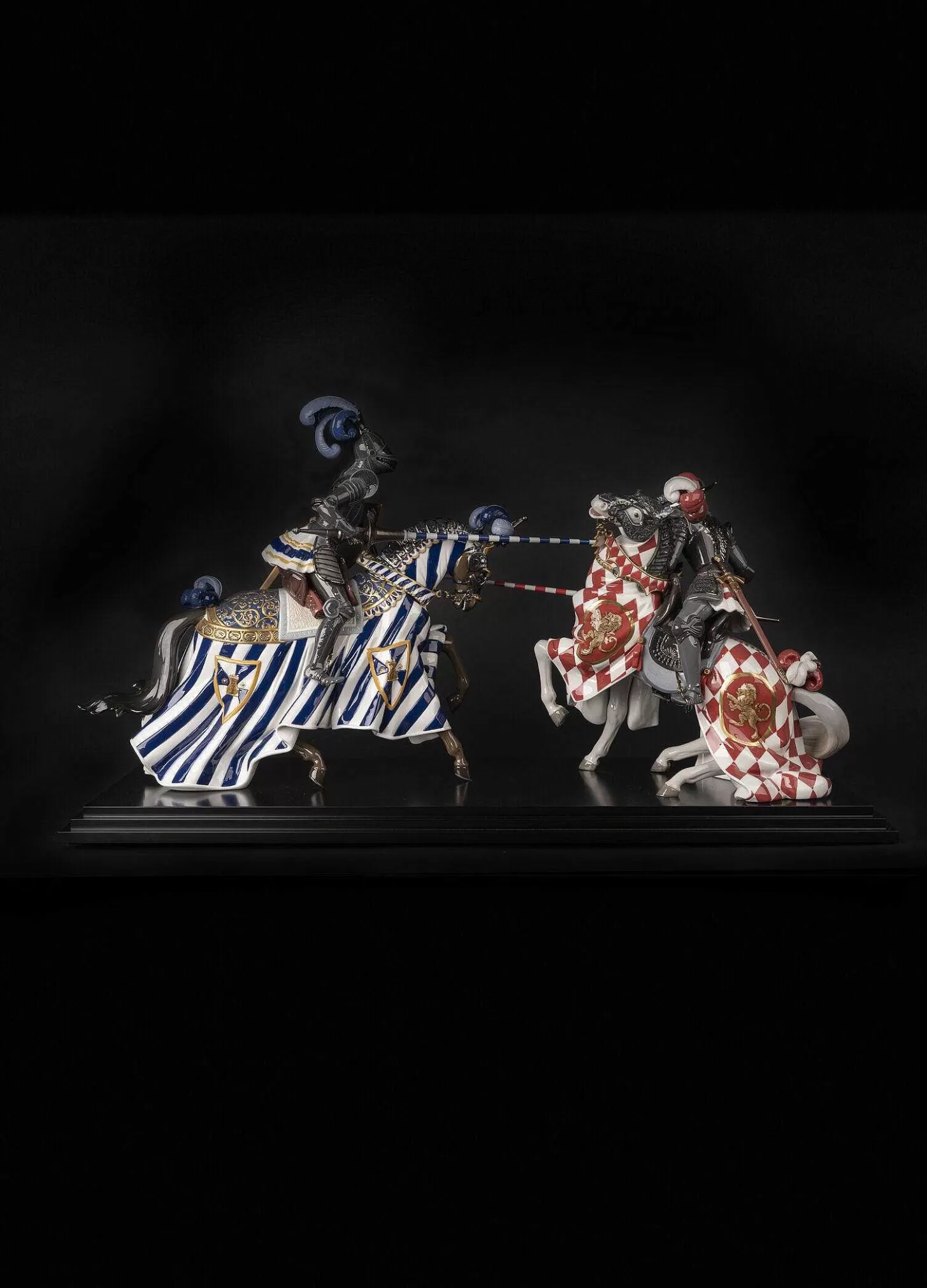 Lladró Medieval Tournament Sculpture. Limited Edition^ All Horses Sculptures