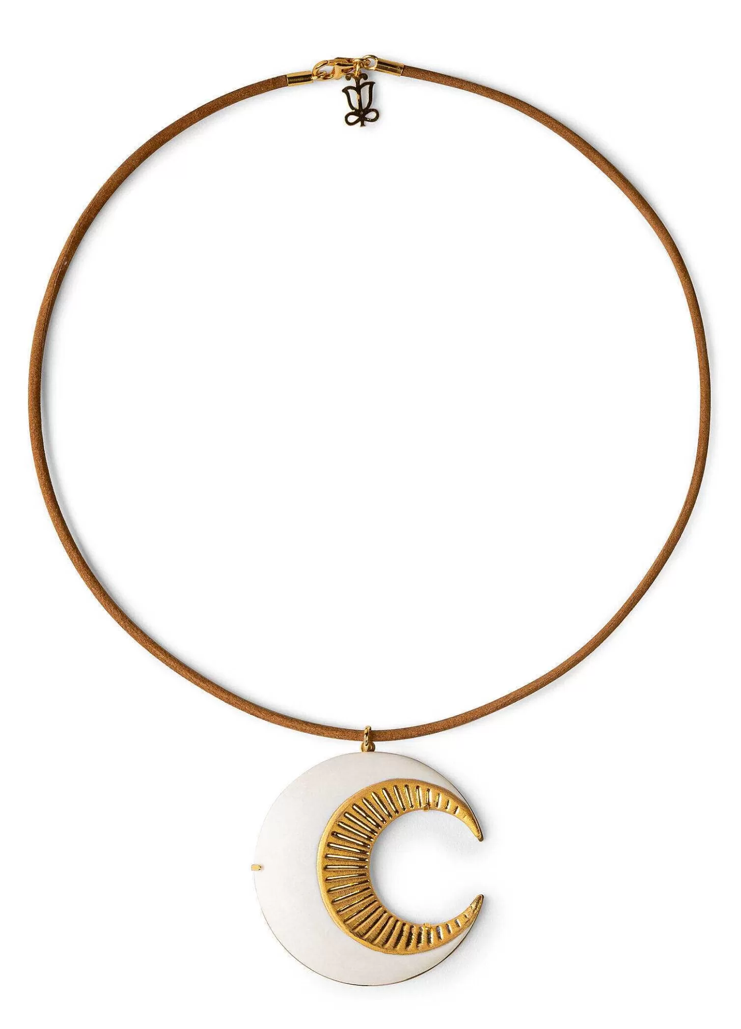 Lladró Moon Pendant^ Jewelry