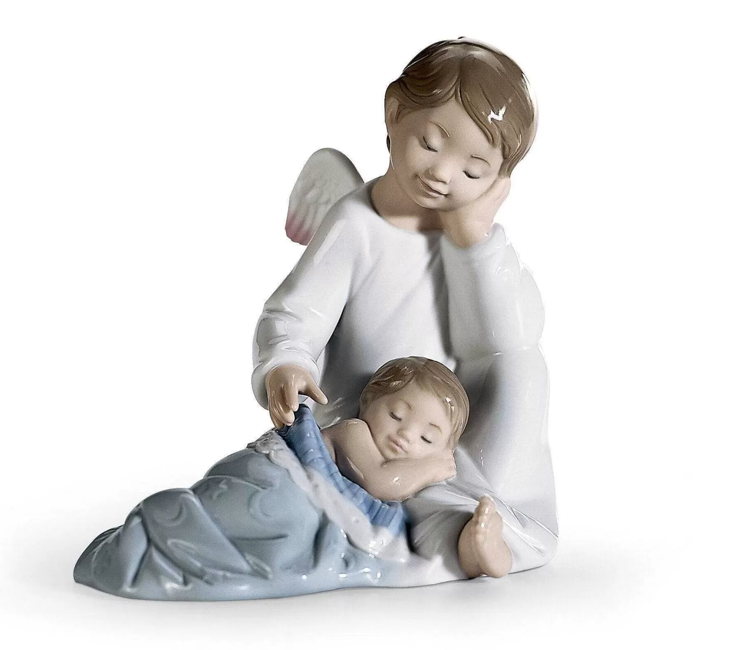 Lladró My Guardian Angel Blue Figurine^ Angels
