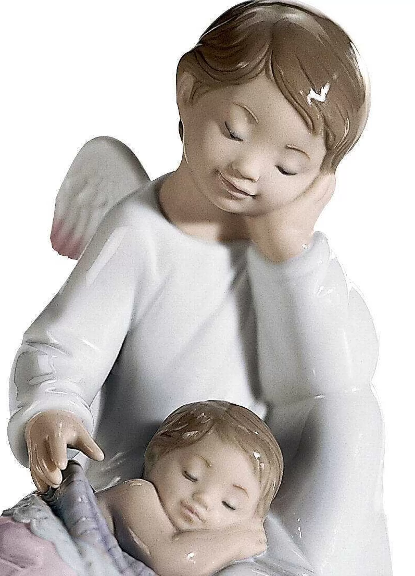 Lladró My Guardian Angel Pink Figurine^ Angels
