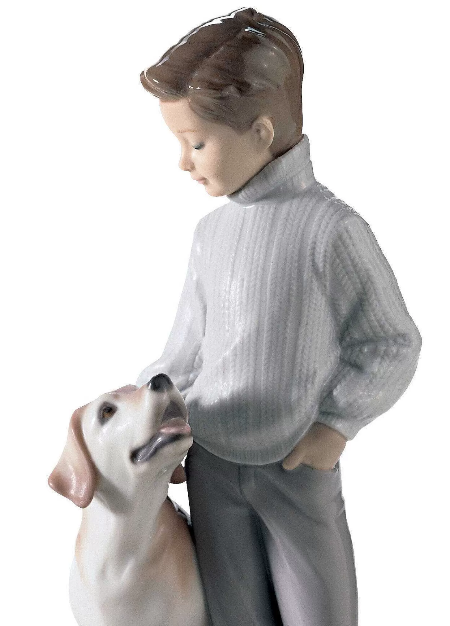 Lladró My Loyal Friend Dog Figurine^ Children