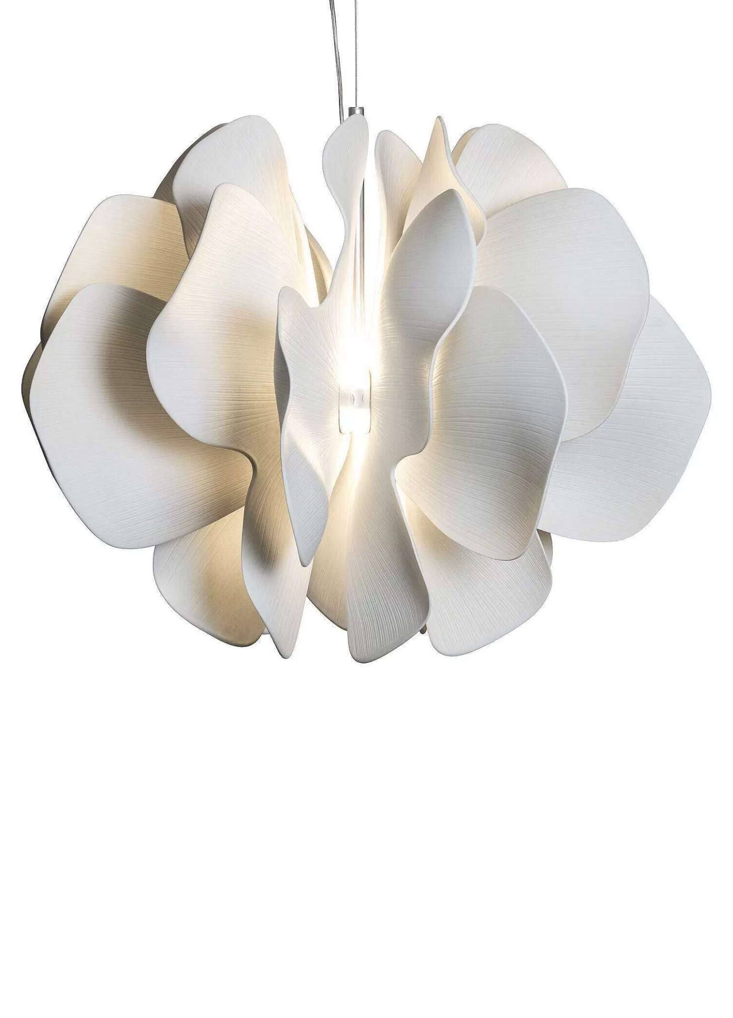 Lladró Nightbloom Hanging Lamp 60Cm. White. (Us)^ Lighting