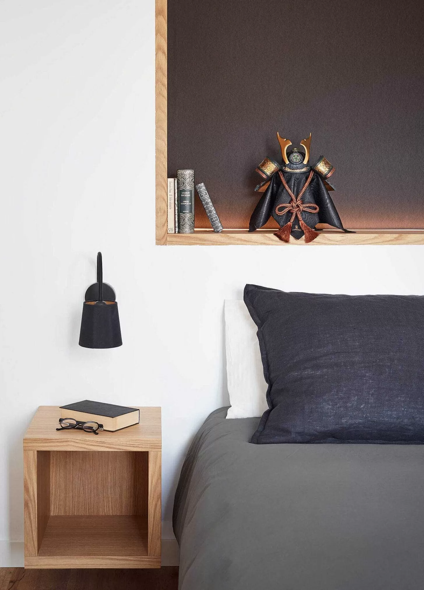 Lladró Orange Samurai Helmet Figurine^ Japanese Culture