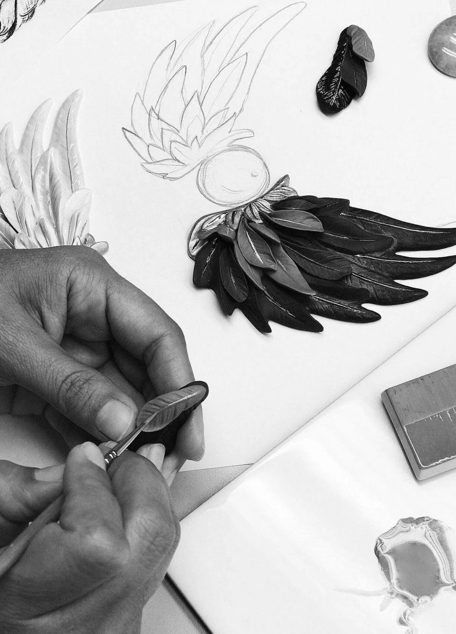 Lladró Paradise Wings Necklace^ Jewelry