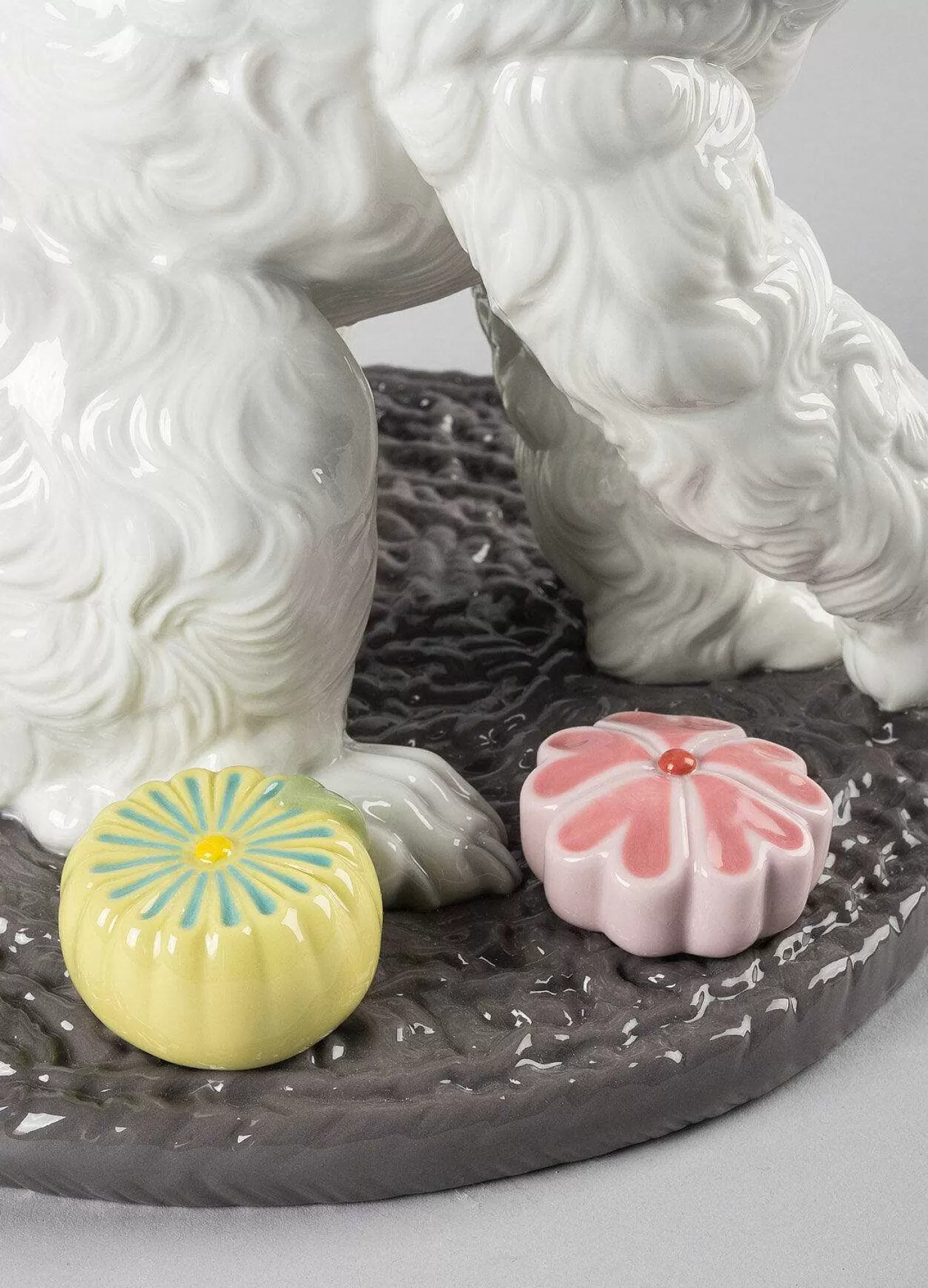 Lladró Poodle With Mochis Dog Figurine^ Gifts