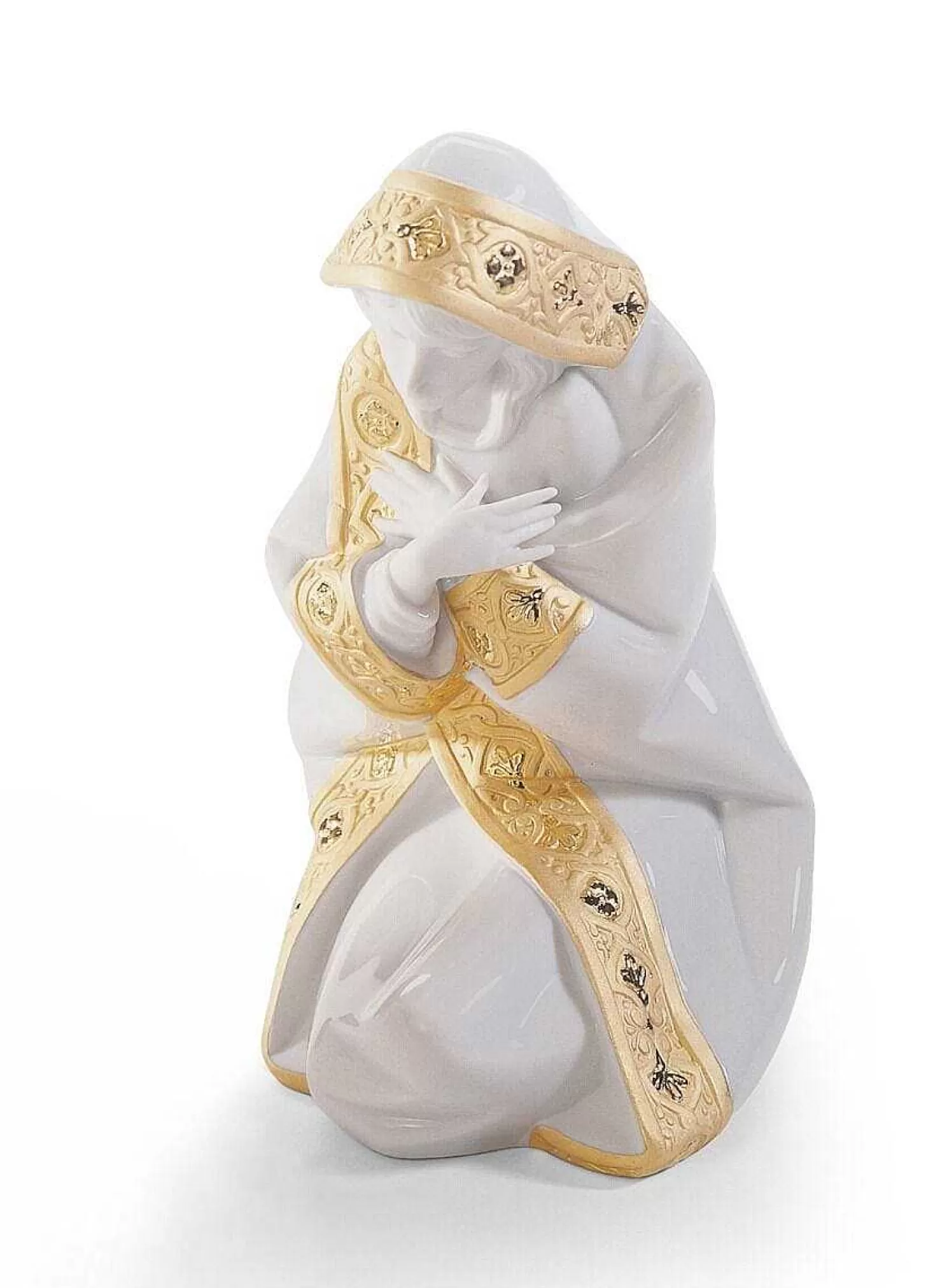 Lladró Set Silent Night Nativity Figurine Golden Lustre^ Christianity