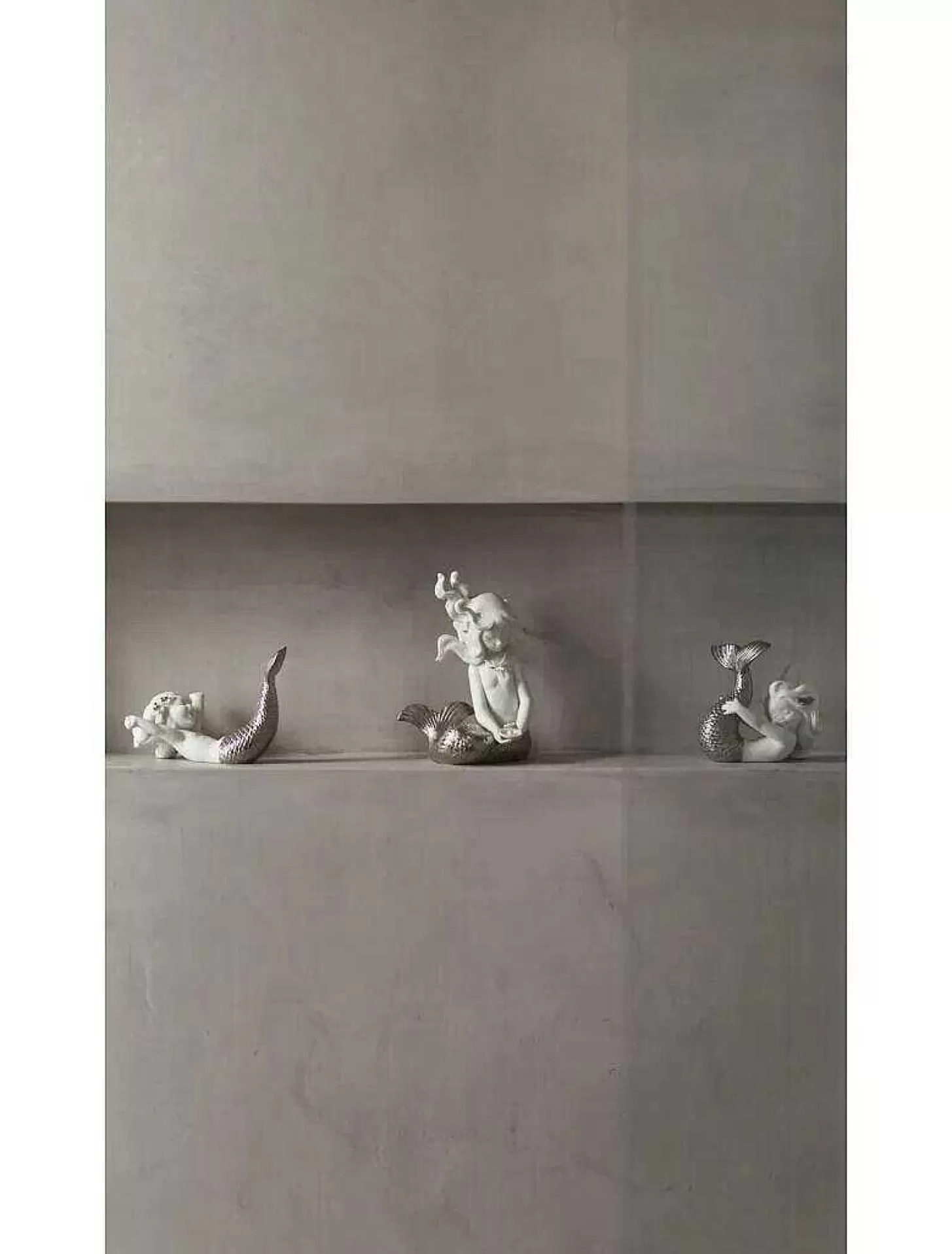 Lladró Set Silver Mermaids^ Mythology