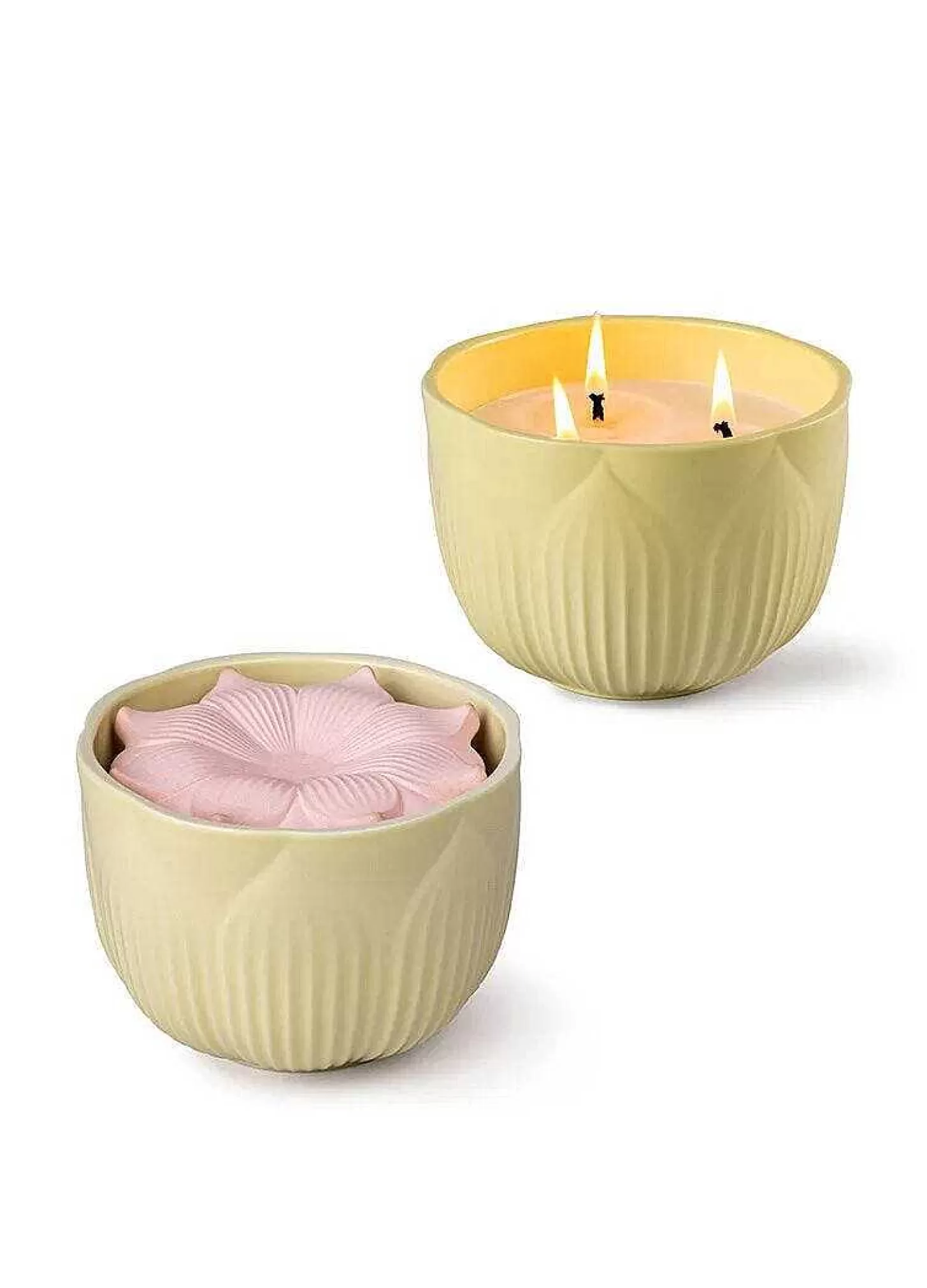 Lladró Set Velas Fleurs^ Light & Scent