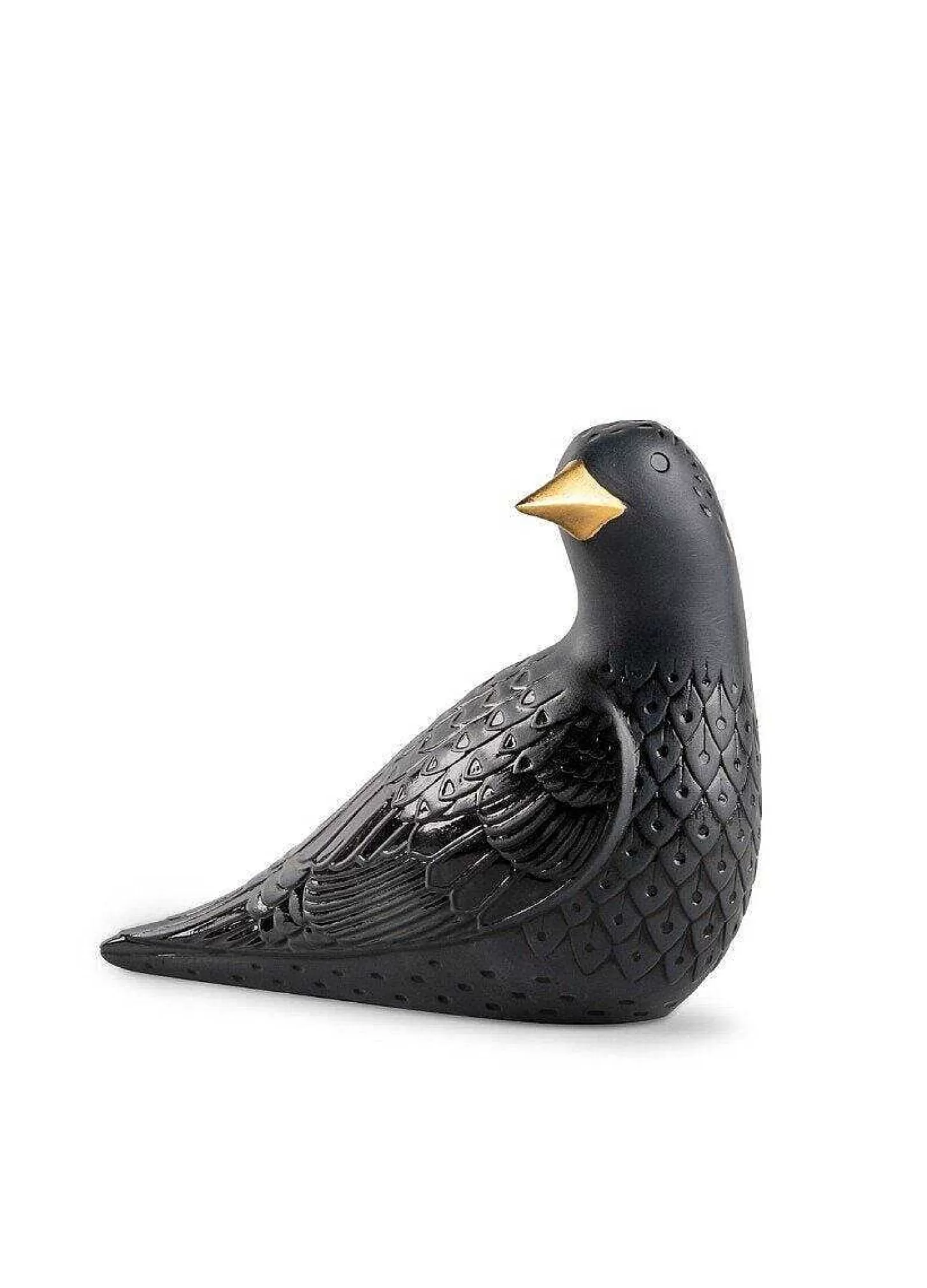Lladró Starling Ii Figurine. Black^ Design