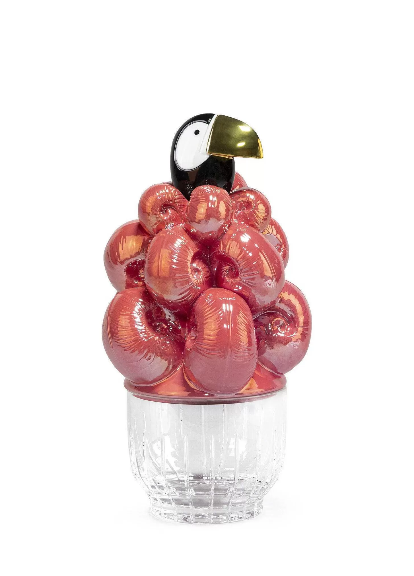 Lladró Toucan Ice Bucket. Golden Luster^ Gifts
